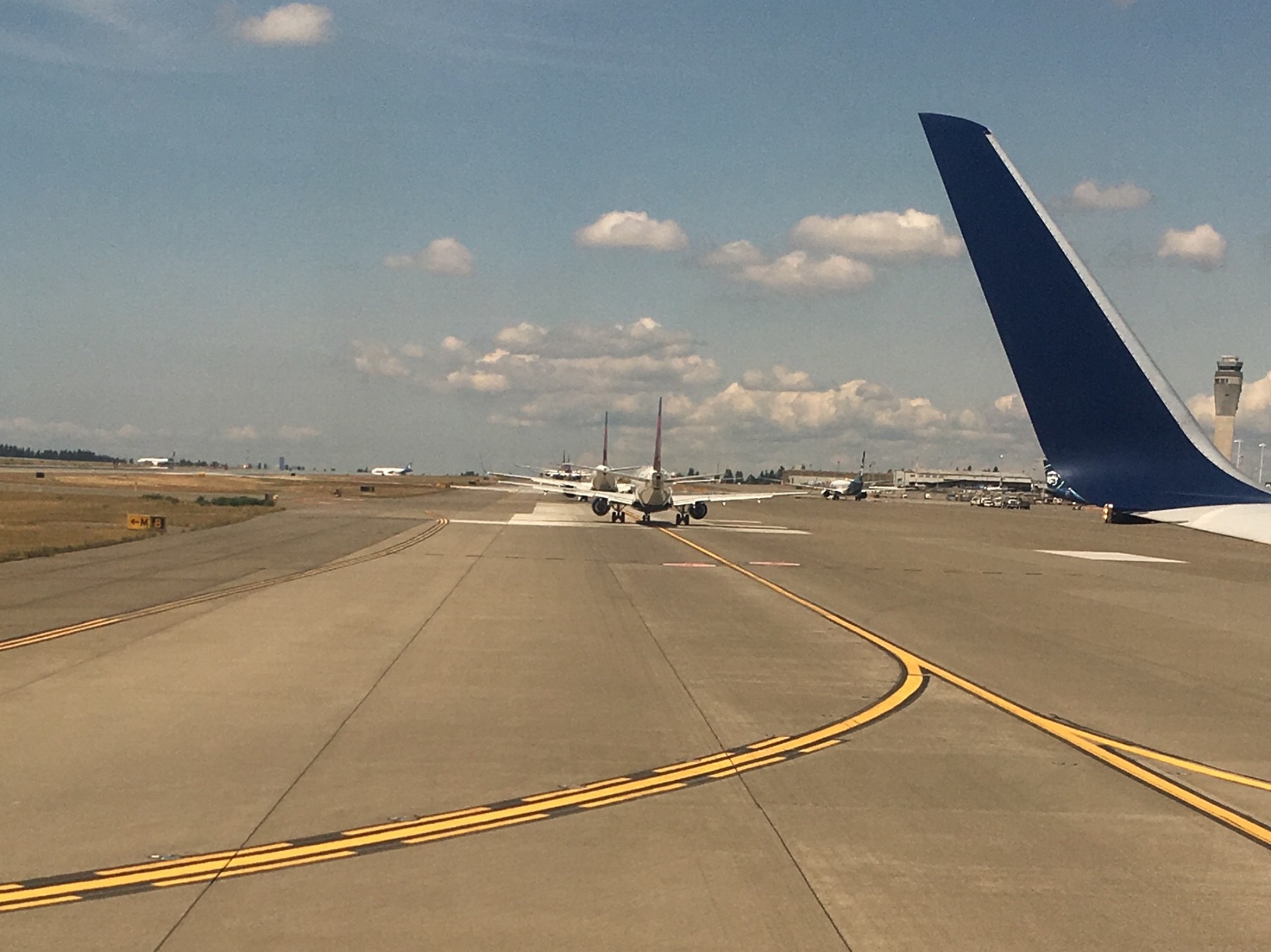 Plane line at SEA