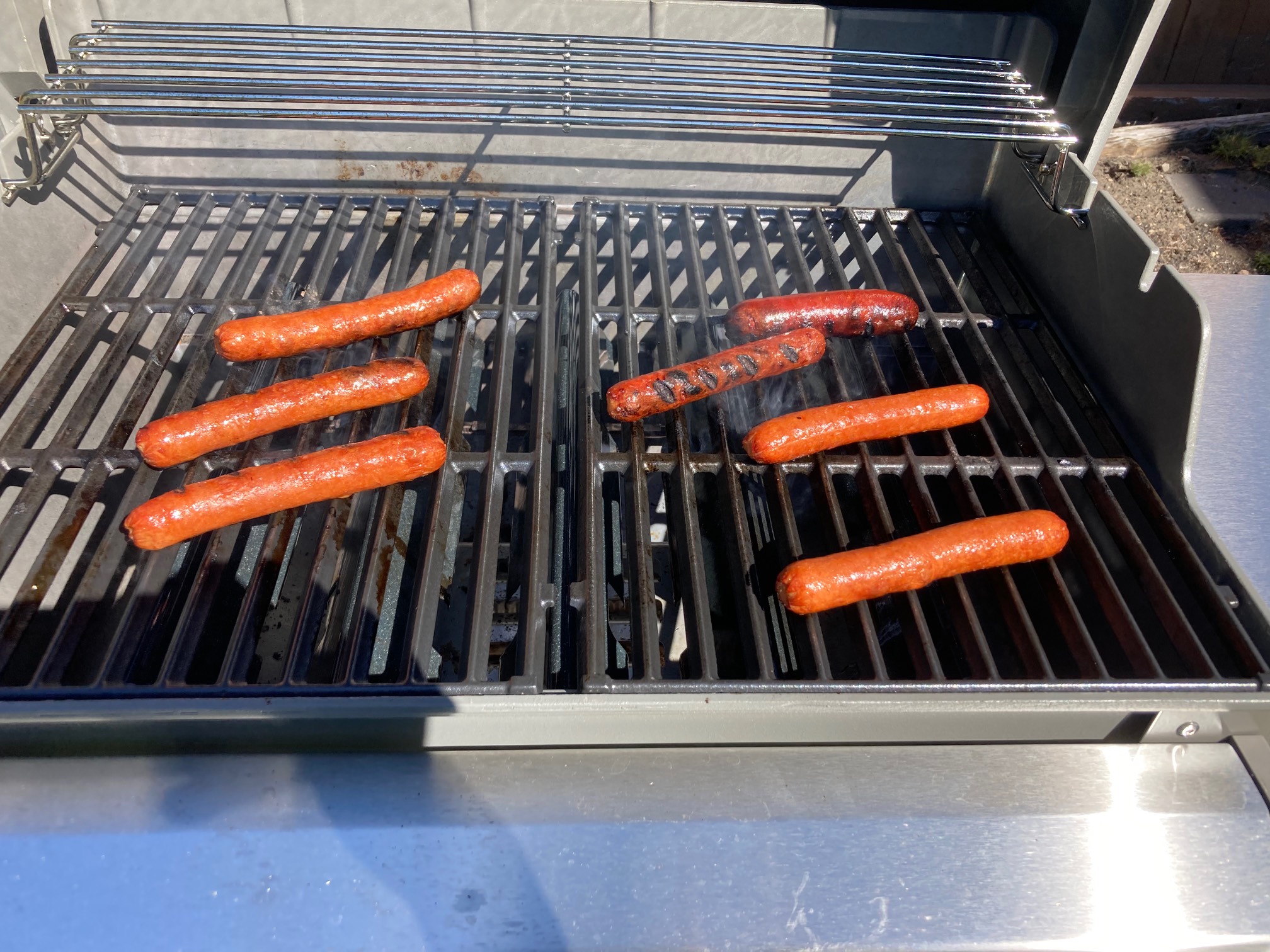 I still think the food that the grill makes the biggest difference with is hot dogs.