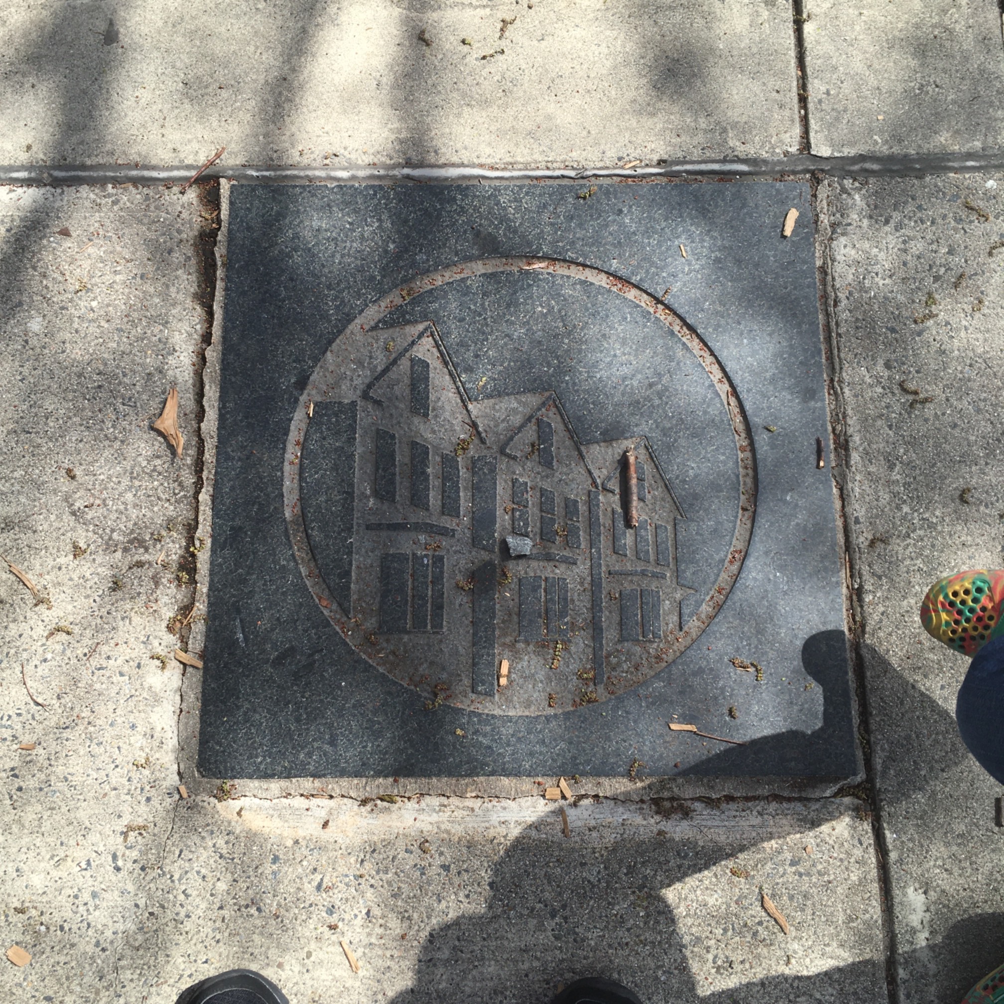 Of the Somerville-themed engravings in this park, this is the most Somerville-looking.