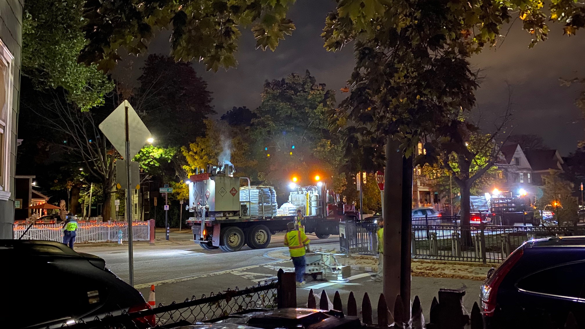 Painting the lines on the street requires some intense equipment, it turns out!