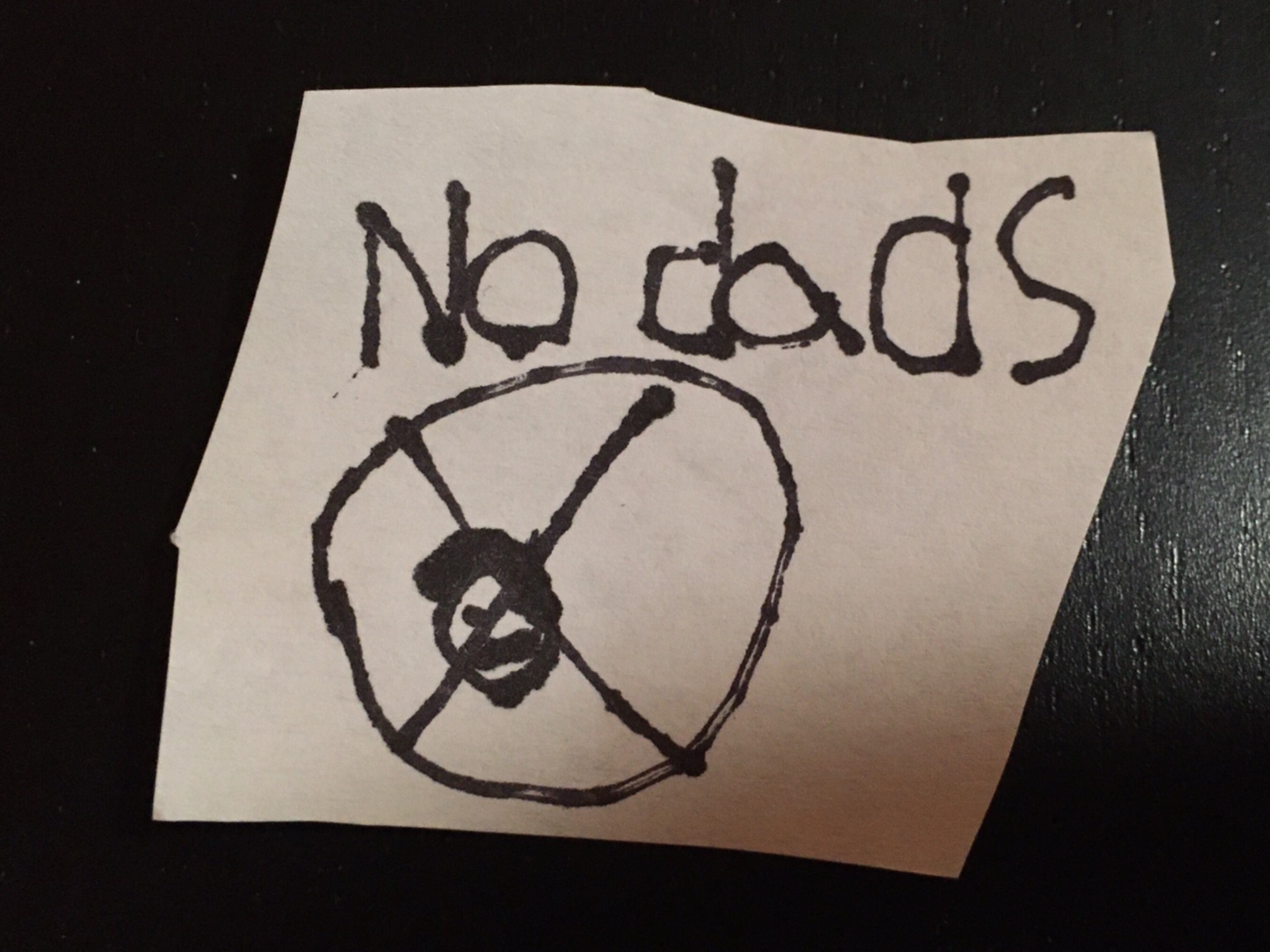 I received a threatening note.