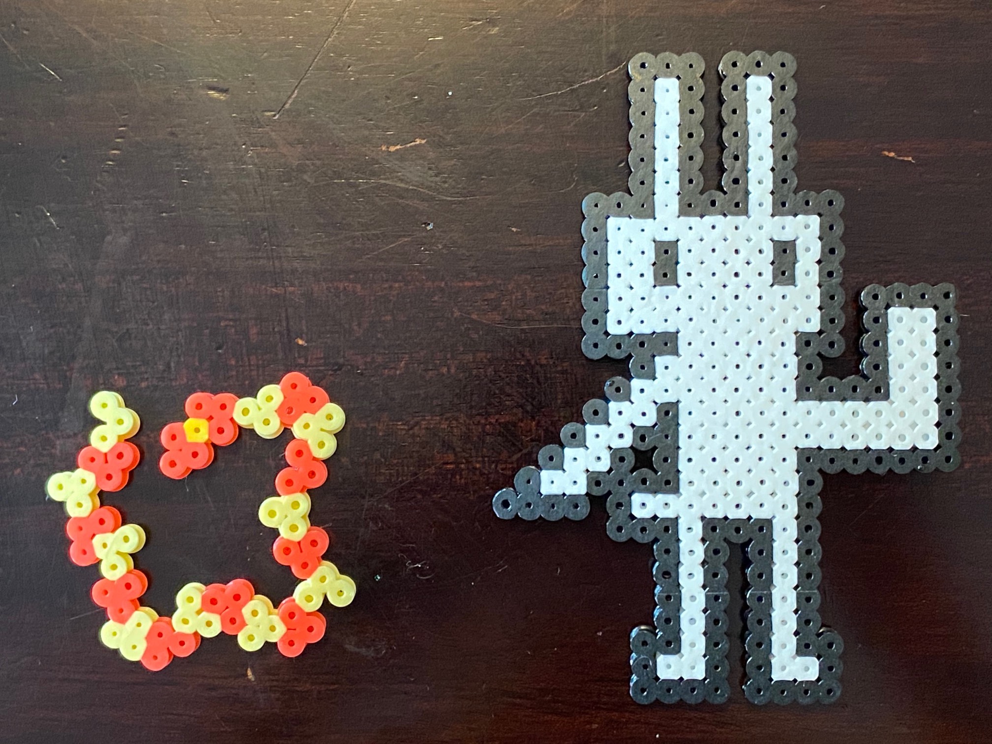 I didn’t really get the appeal of Perler beads. (They’re these colored plastic beads you arrange int