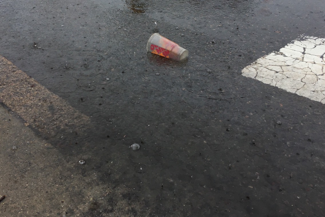 When it rains a lot in Boston.