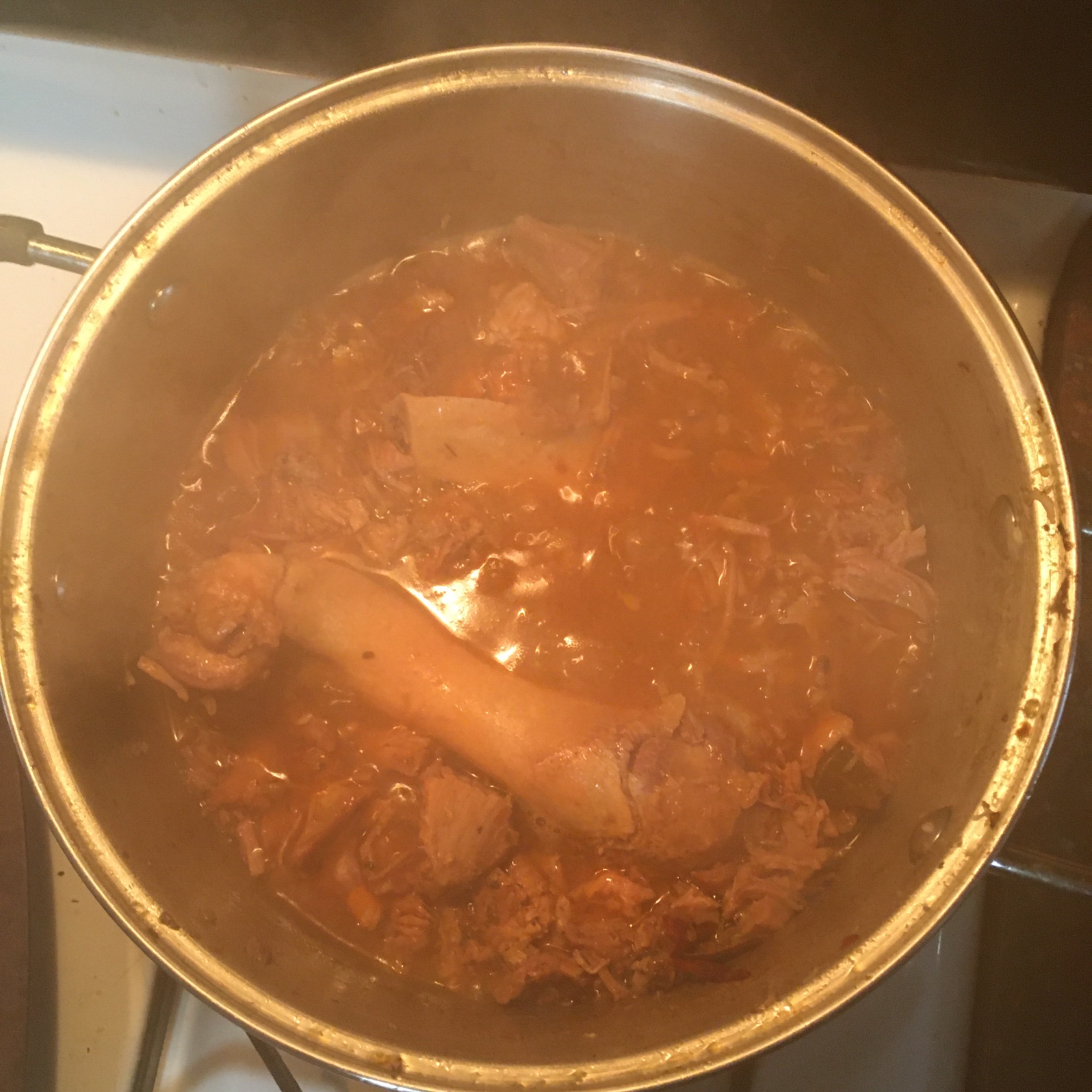 Now most of the meat is off the bones.