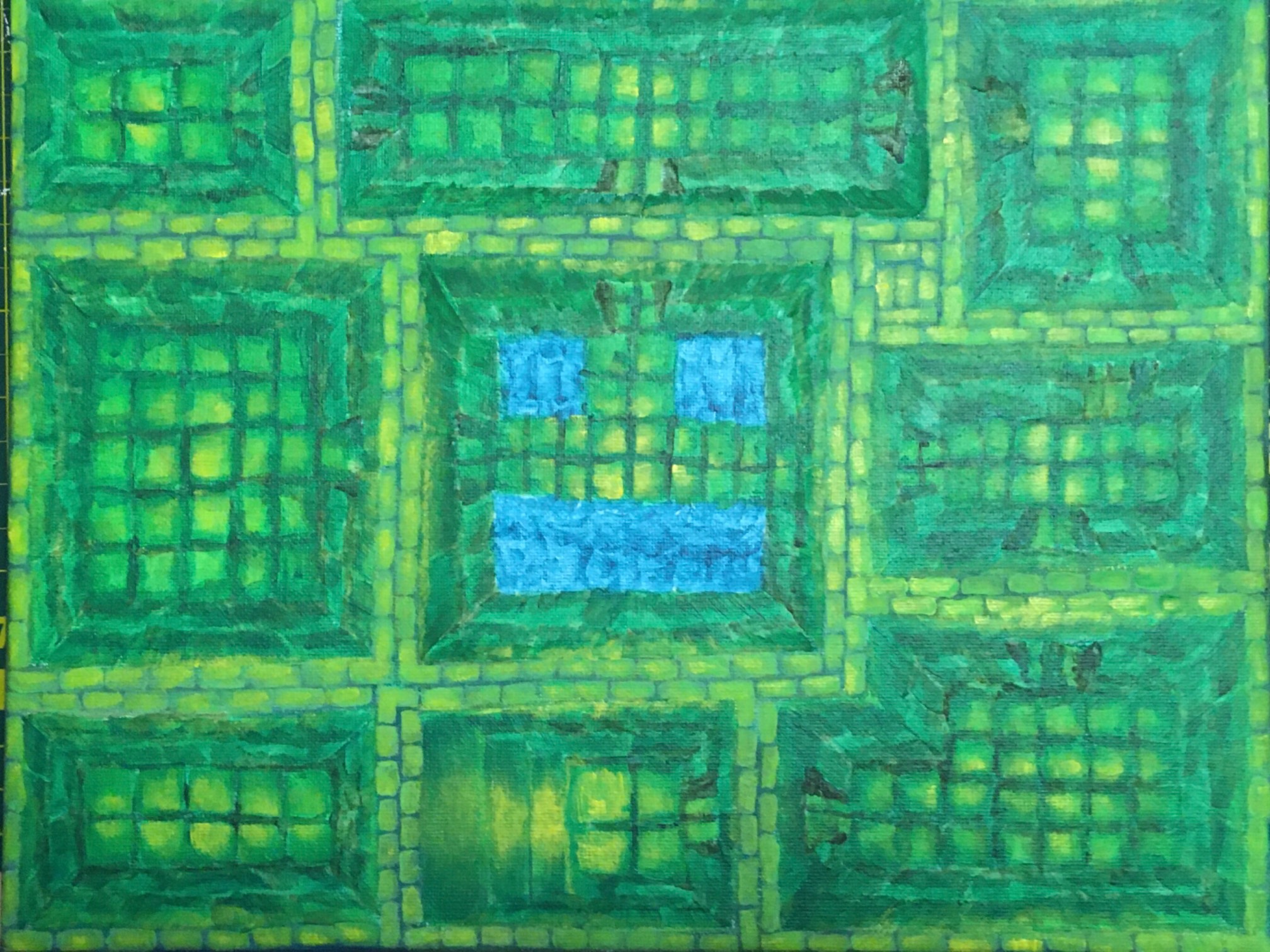 Now, with stronger, if uneven, respect for light sources. I Ecce Homo’d the stairs, so I gotta Ecco 