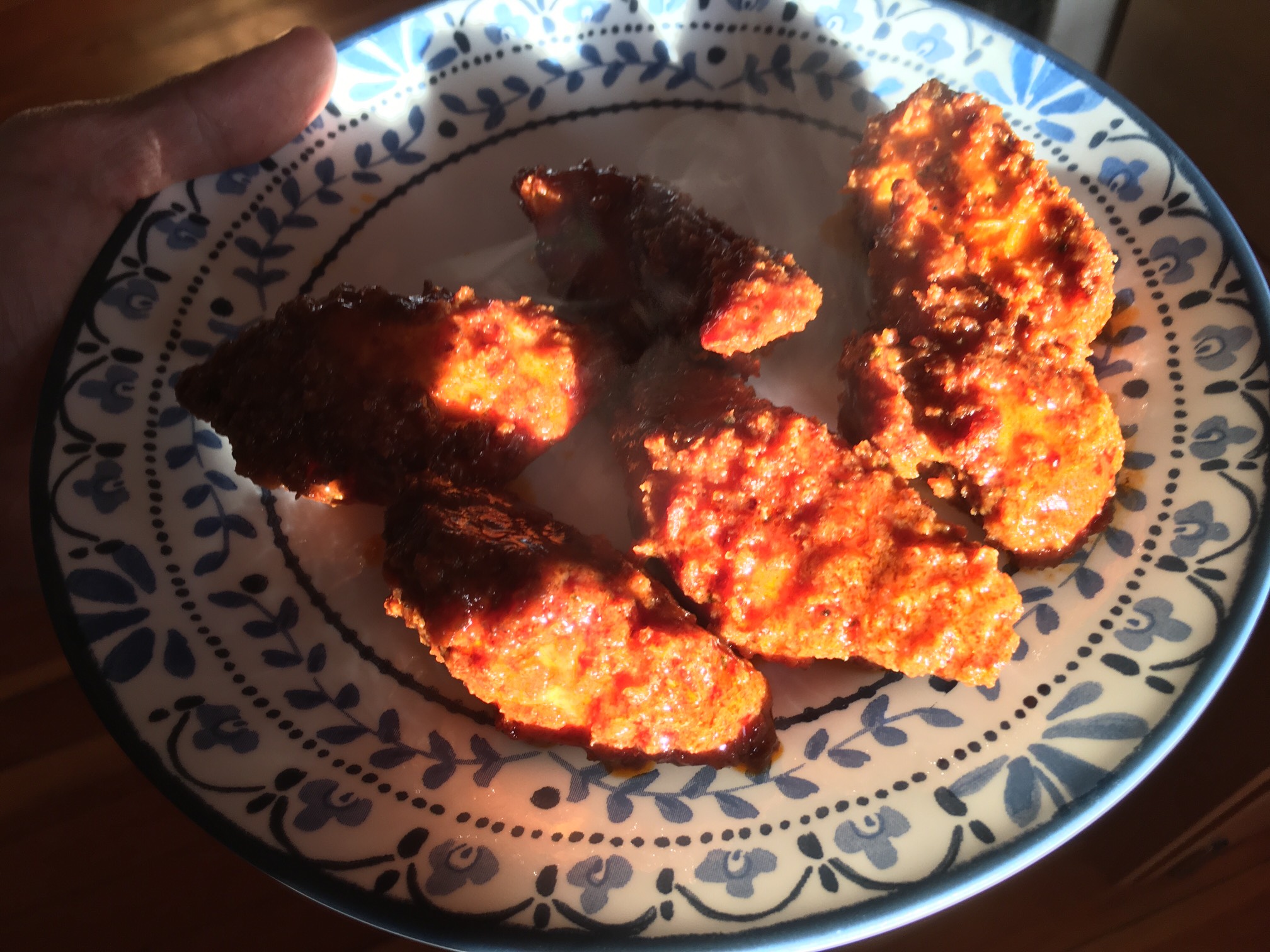 Boneless “wings” for Katt.