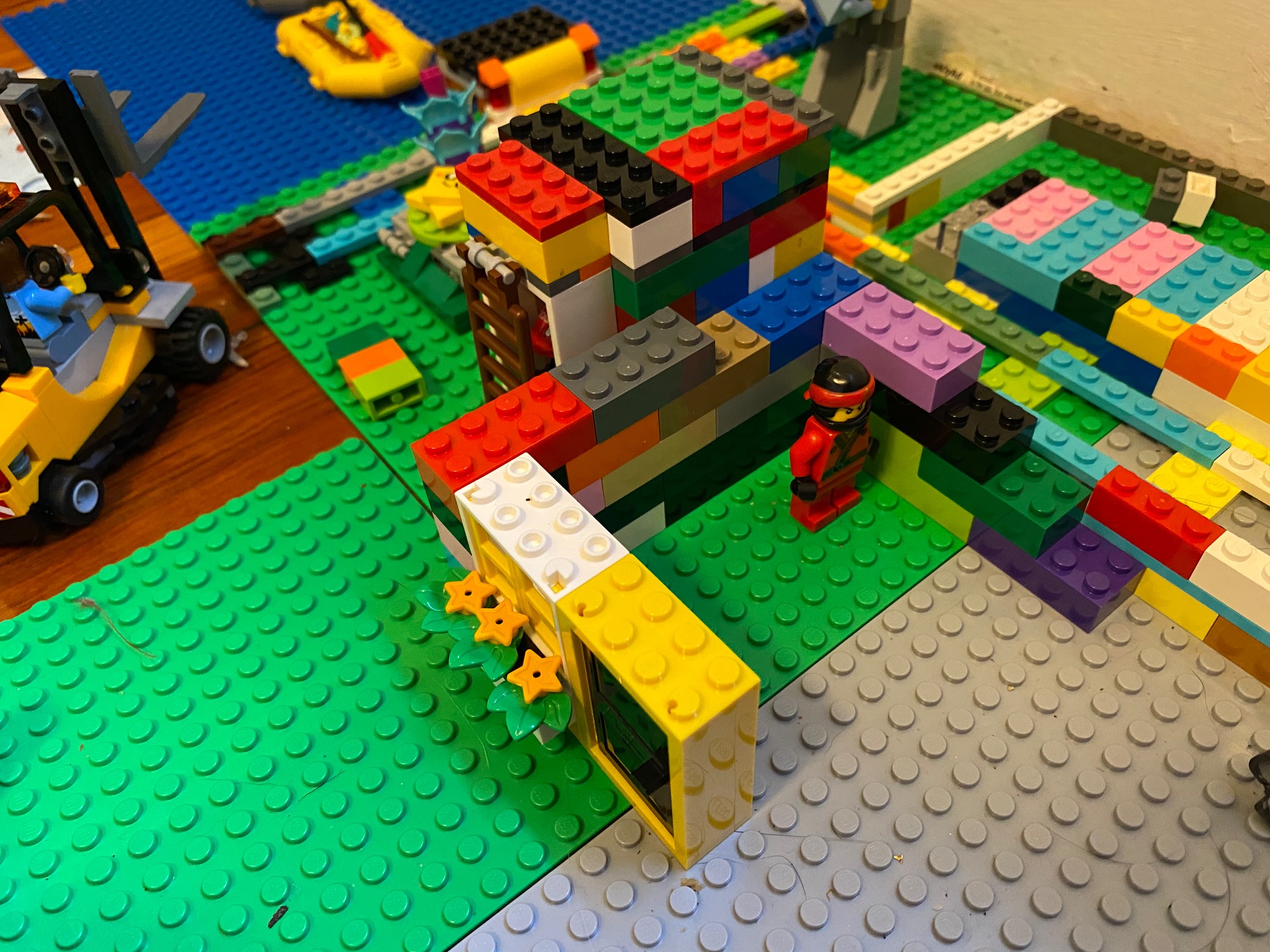Construction on Ninja’s house is underway.