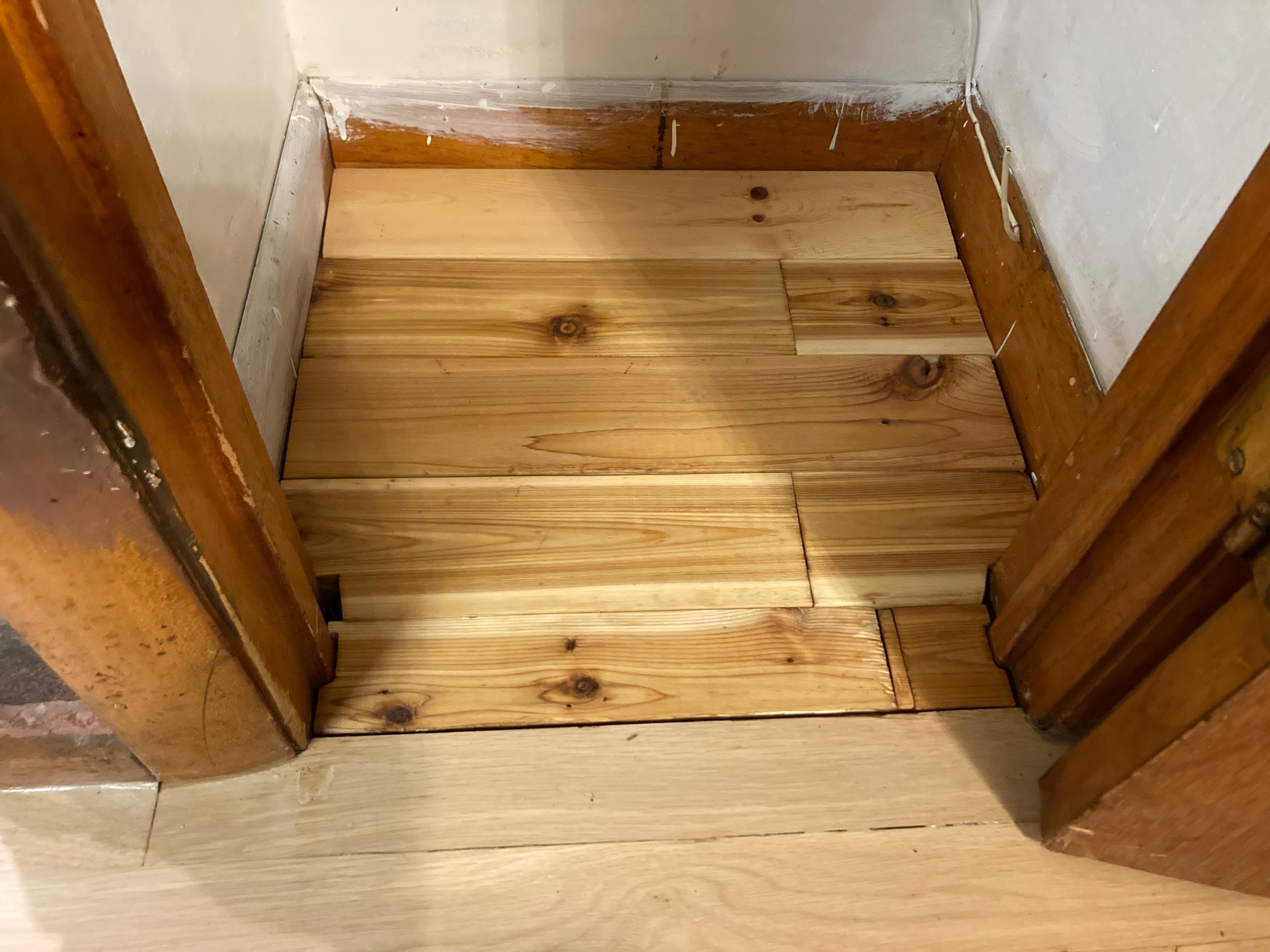 Stained and glued! Though after staining it, I realized that it would match better unstained. Next, 