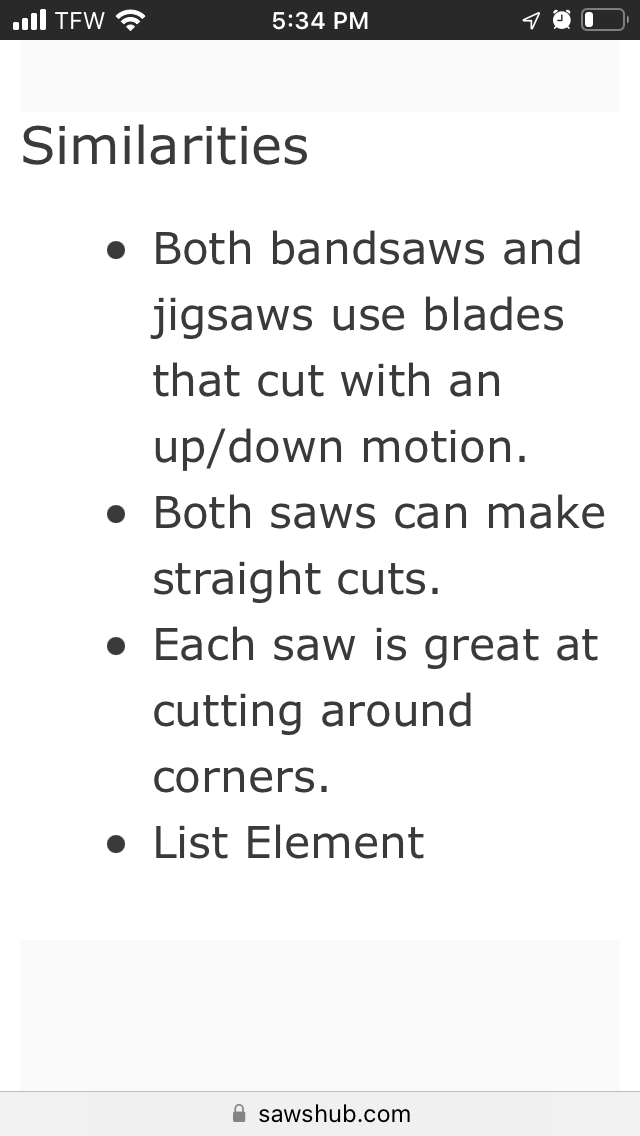 List element
