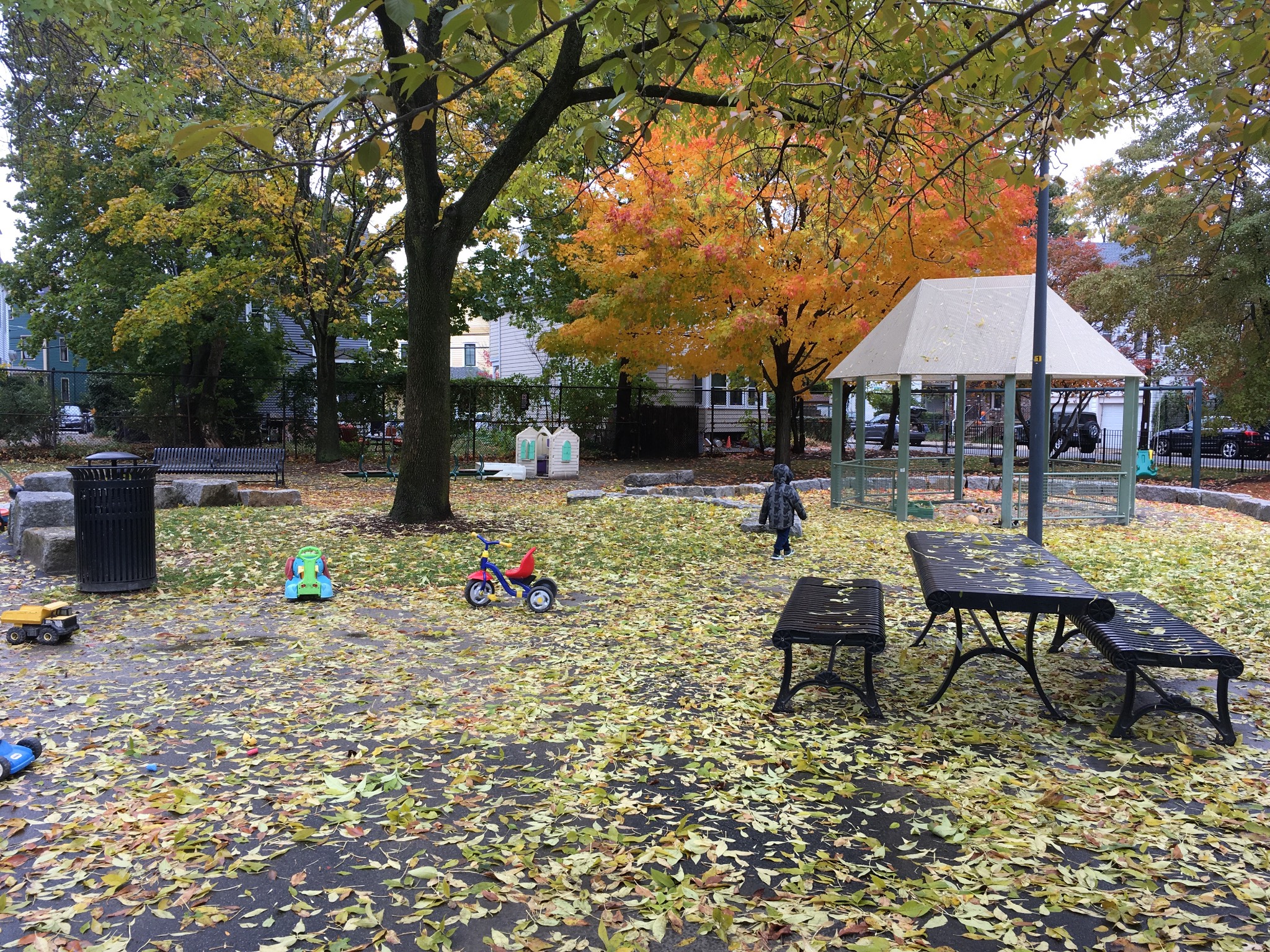 50°F, soggy => total park clearout