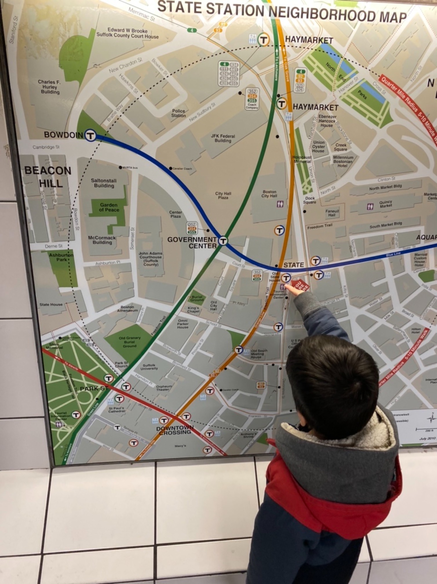 This square between Park St. and State St. is a really elegant route for kids that want to be on as 