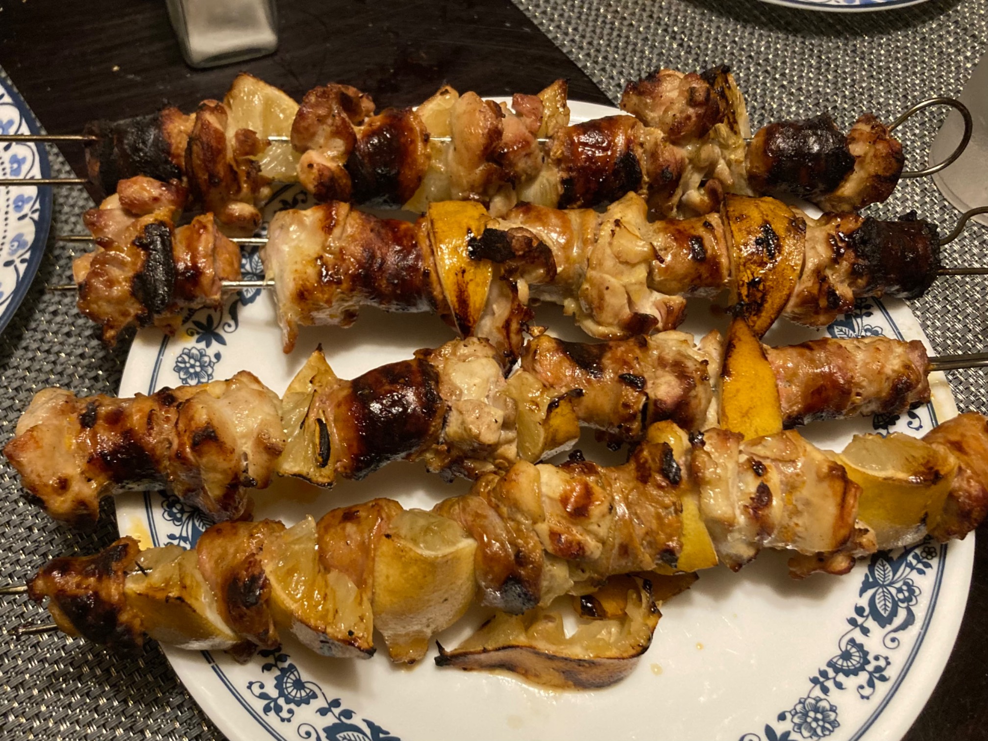 It’s neat how things kind of meld together when skewered.