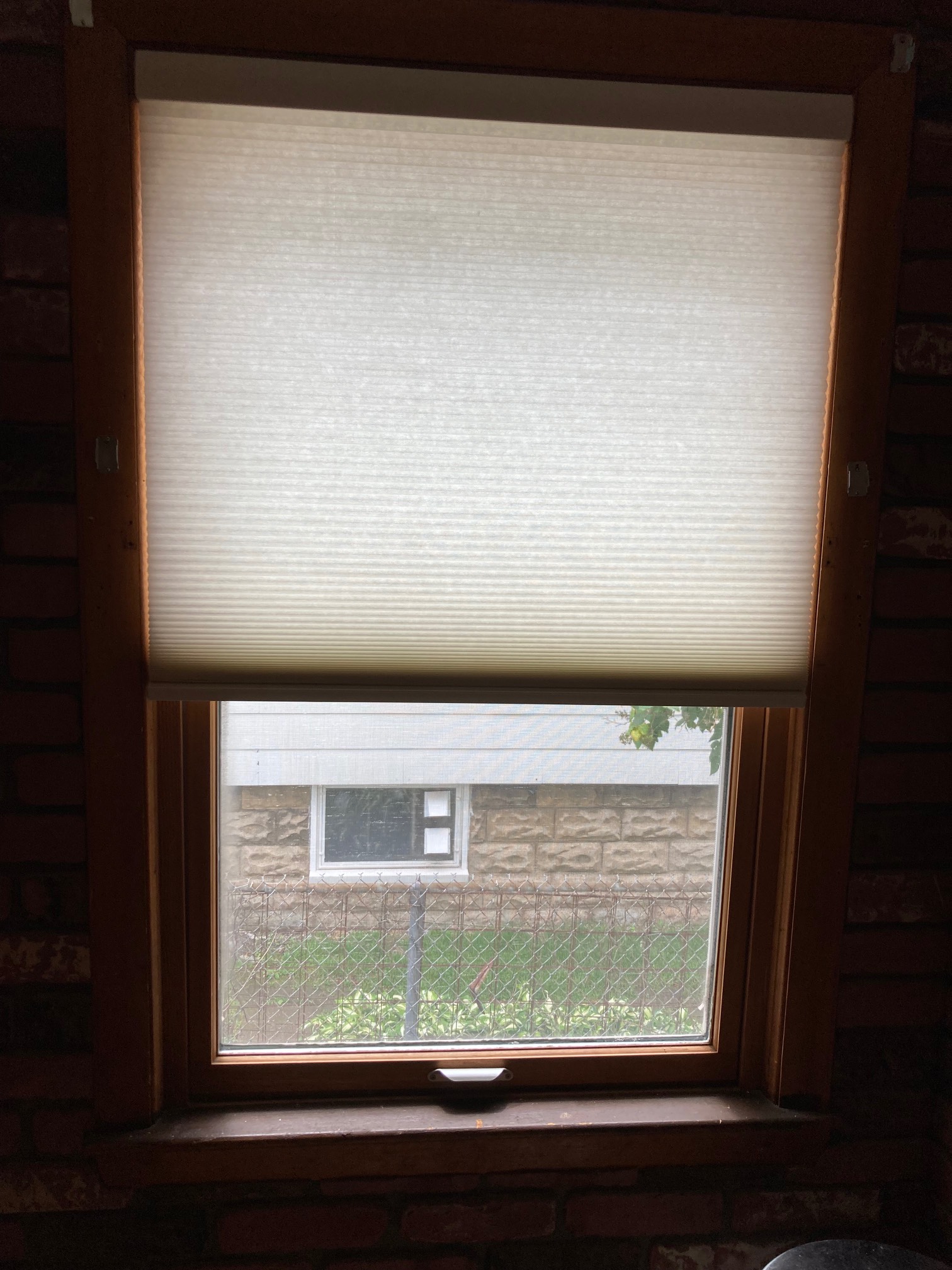 And I guess the accidentally ordered non-top-down-bottom-up blinds will go here in our indoor brick 
