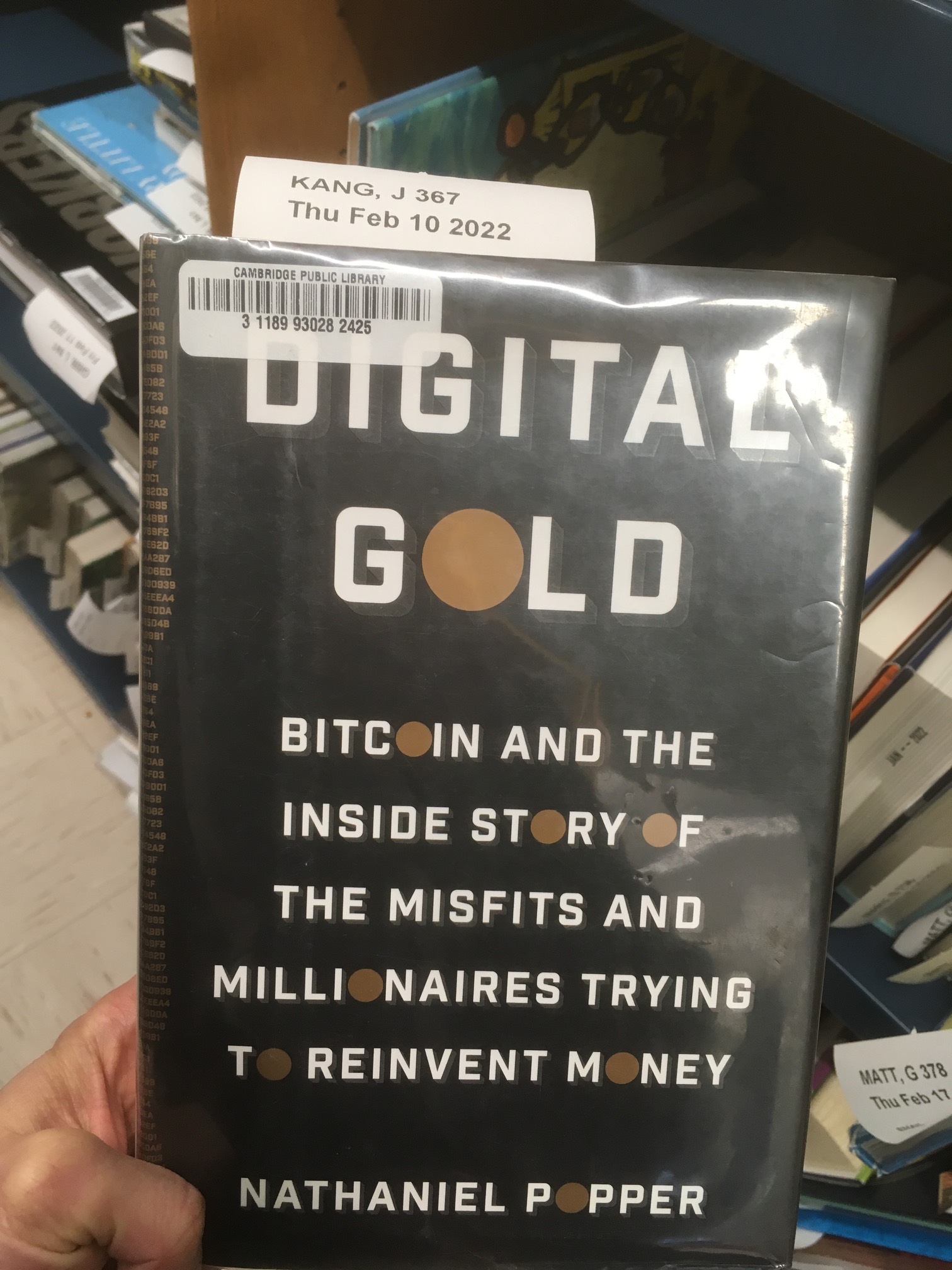 Today’s chapter of  The Guy With a Similar Name to Mine Requests Books from the Library Will Make Hi