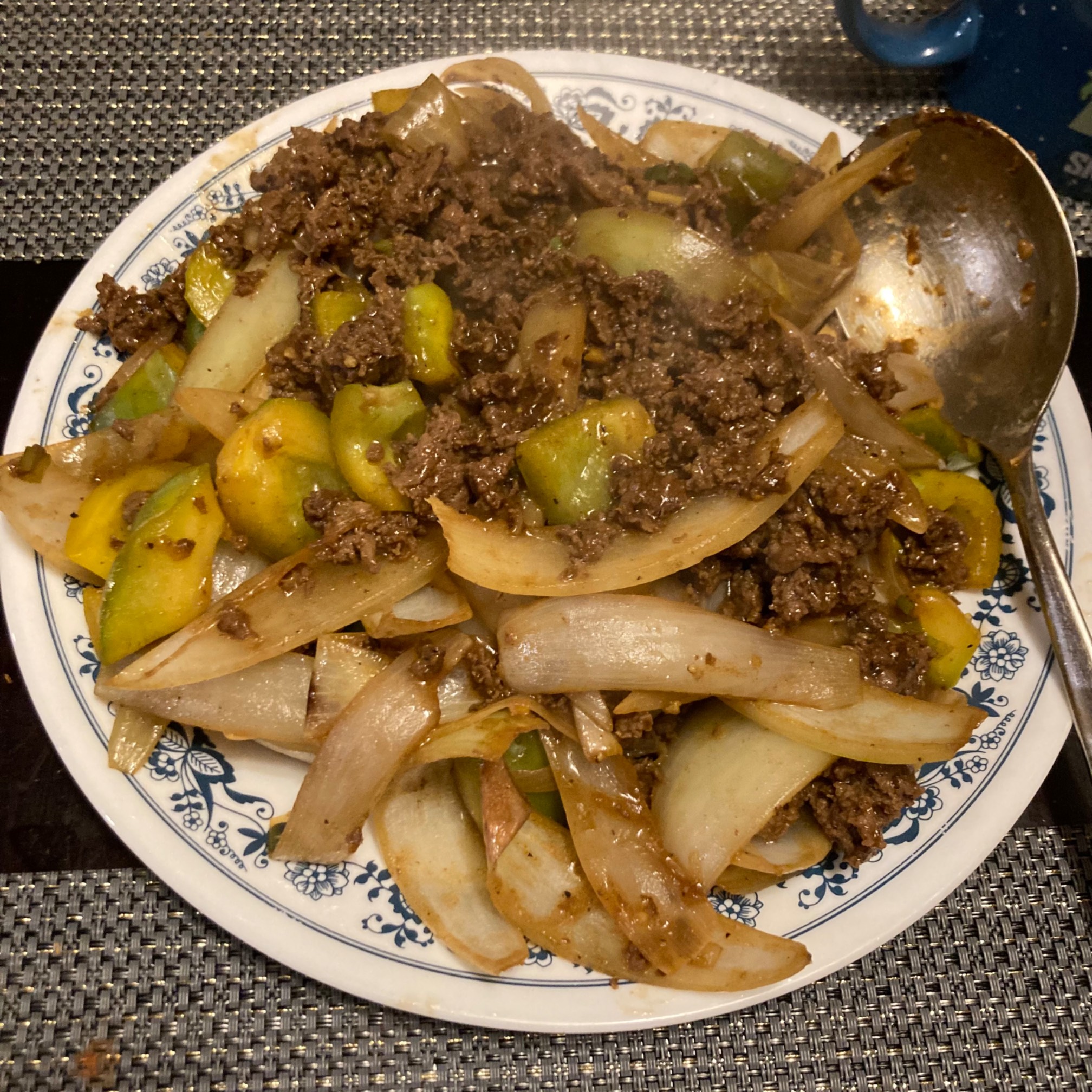 A dinner of onions