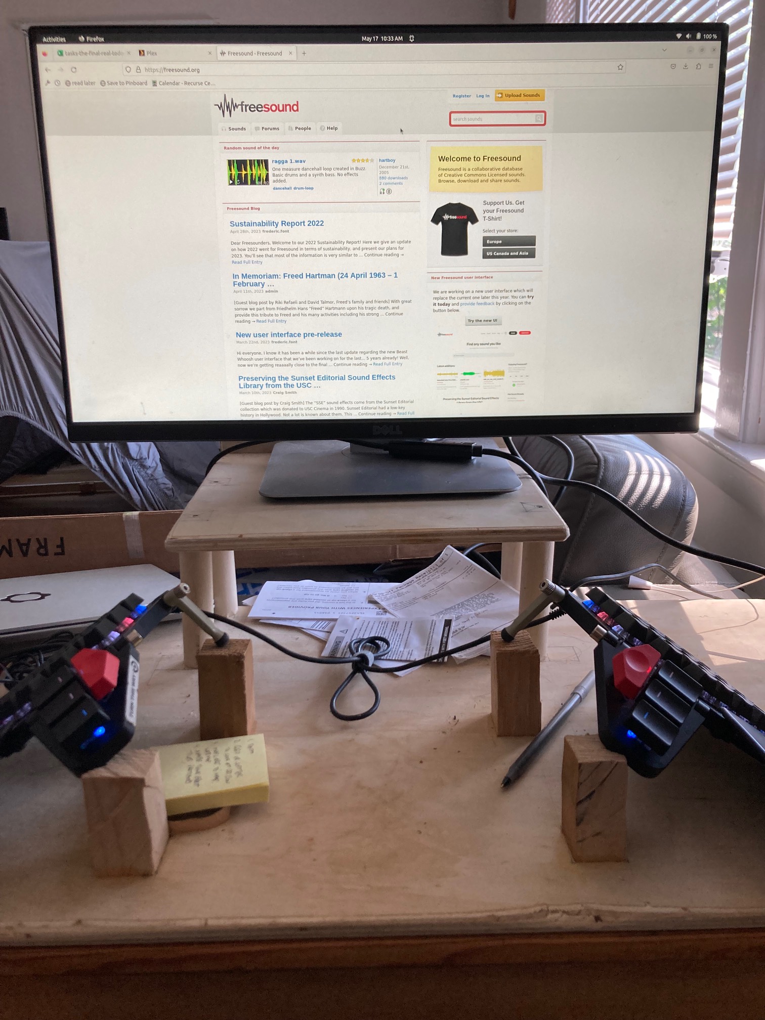 I was going to build a monitor stand prototype with stuff cardboard, but it occurred to me to just s