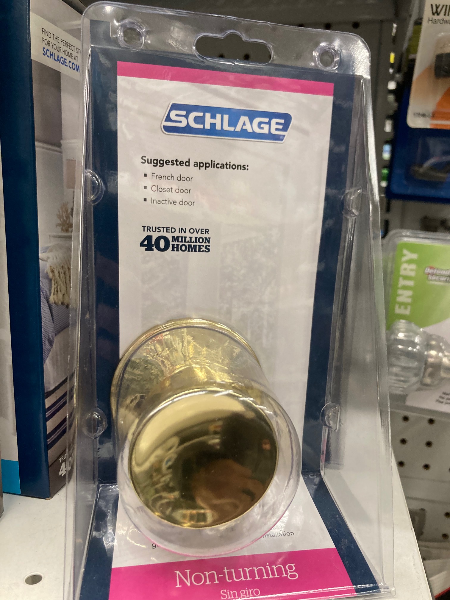 You have to be really careful with who you trust to make your non-turning doorknobs.