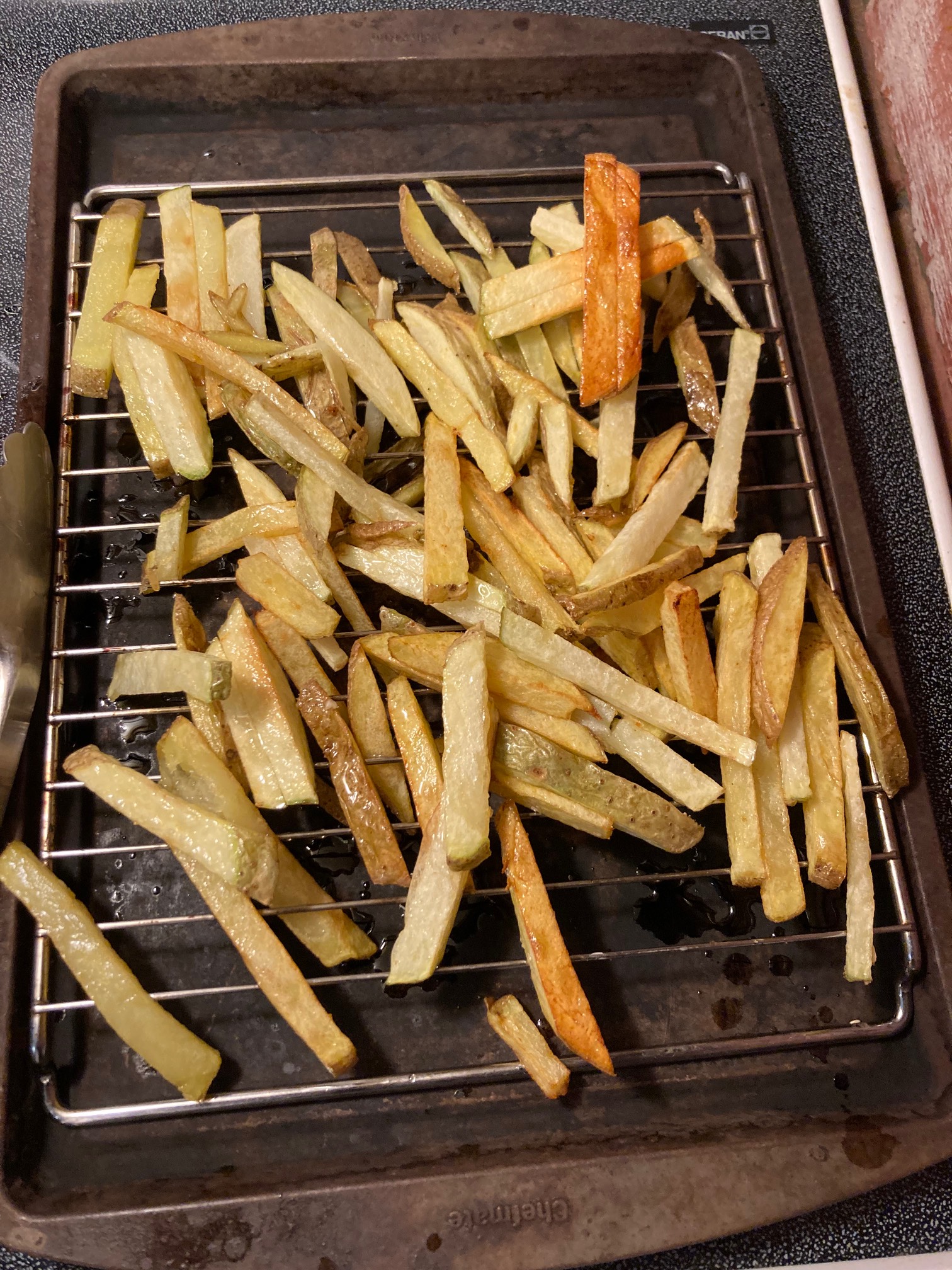 Fries getting ready for Frying Pt. 2.