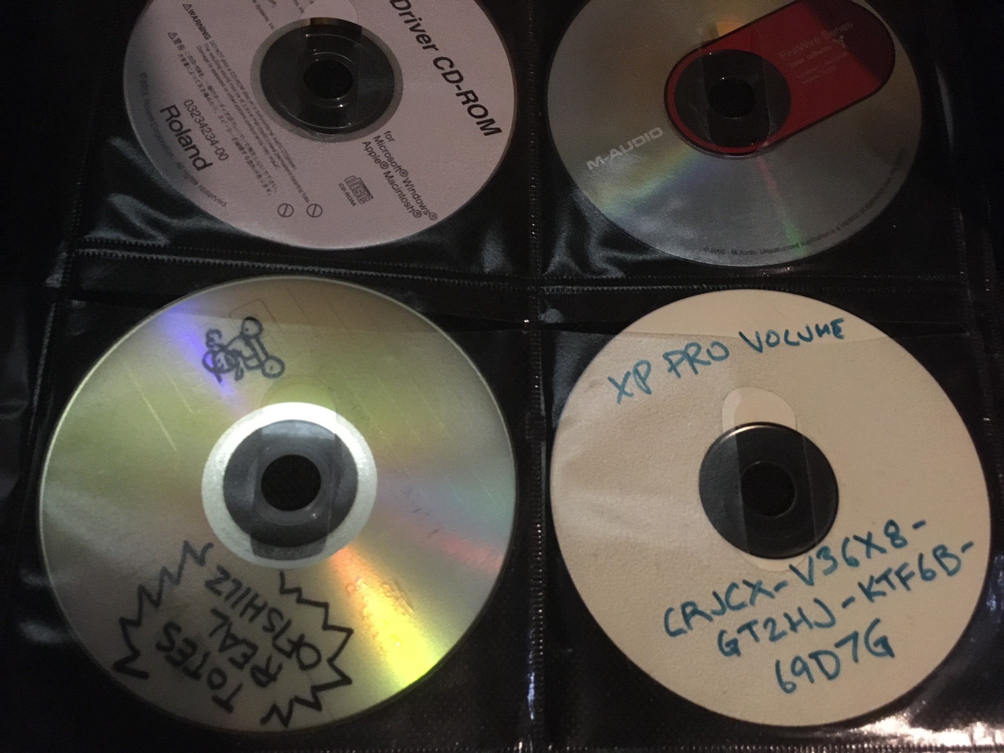 Good thing I saved all of these CD-Rs.