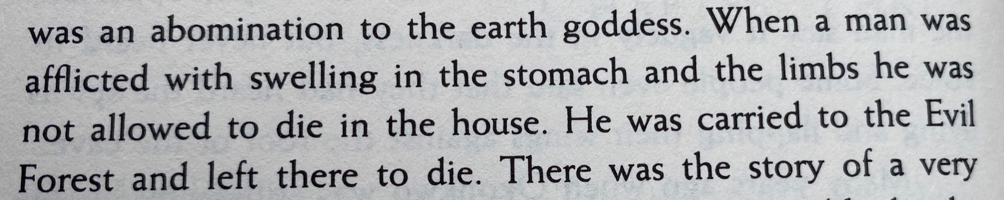 When a man was afﬂicted with swelling in the stomach and the limbs he was not allowe