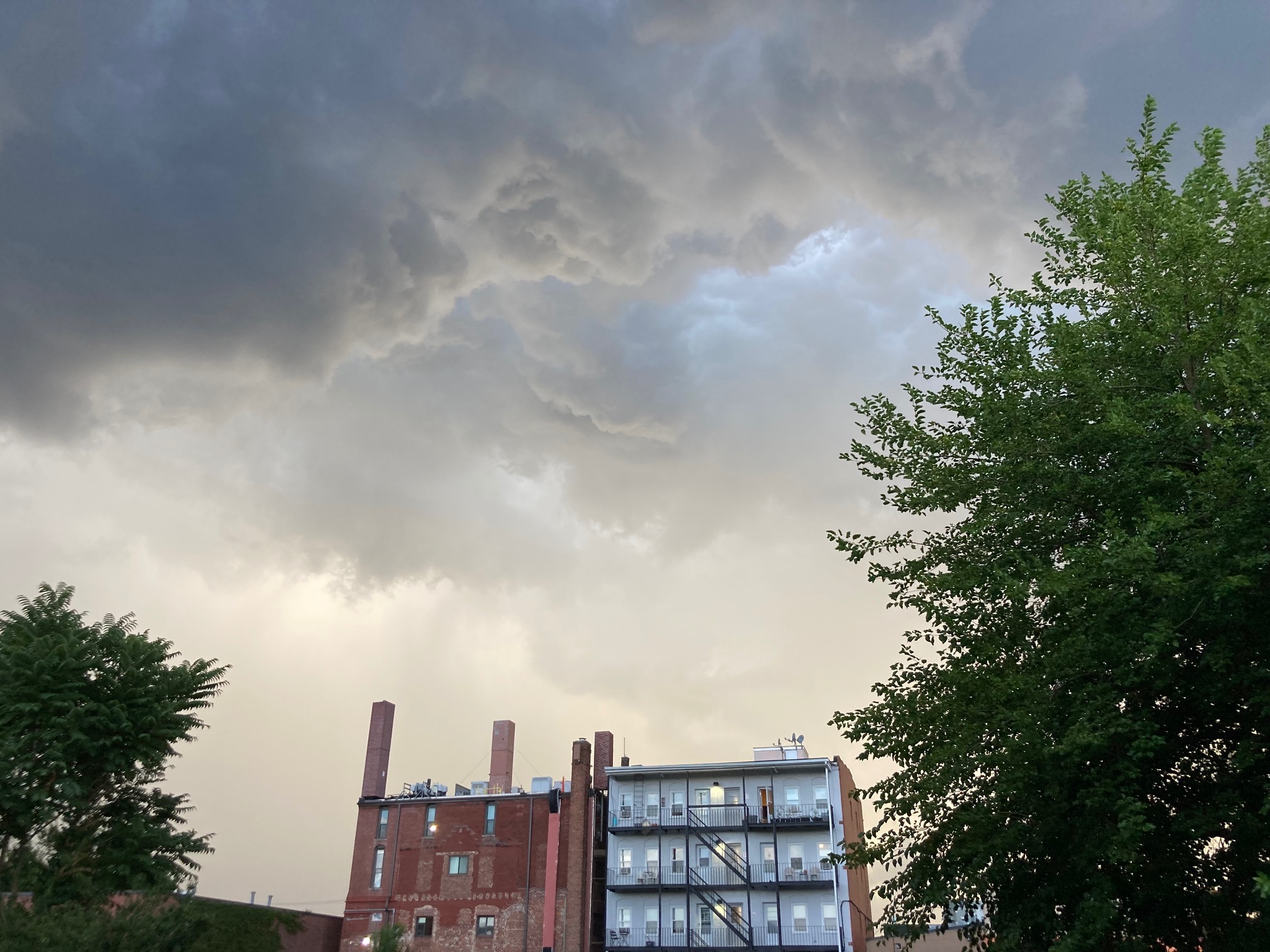 One minute before the storm.