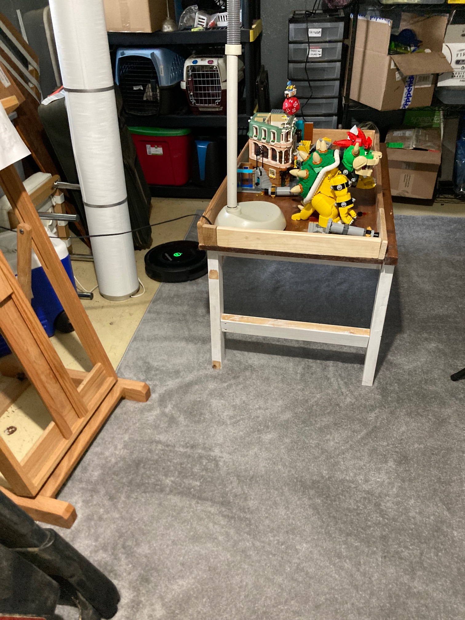 The old Roomba had trouble getting back to its base upstairs and so was never charged and never ran 