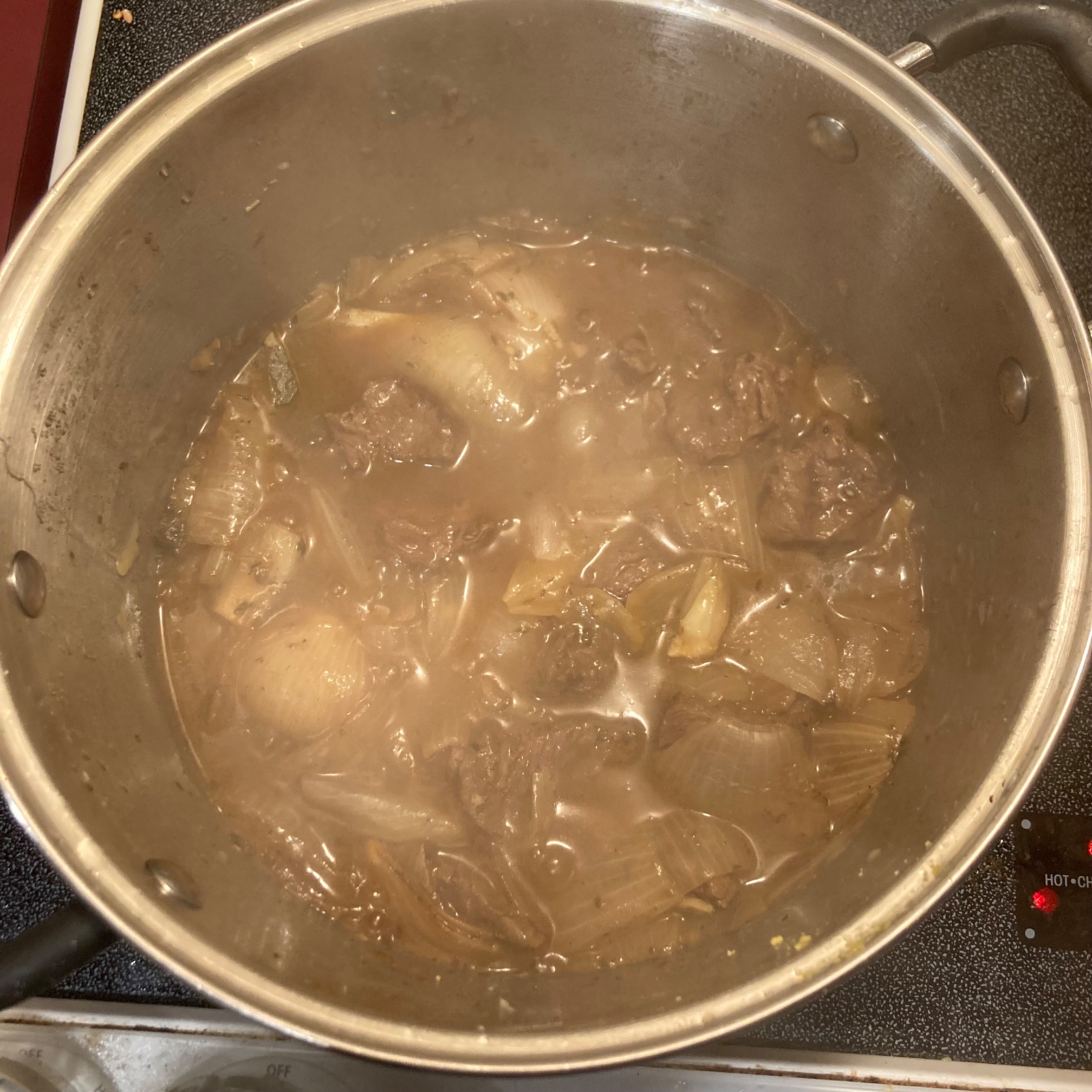 I started this beef stew, then had to do a bunch of other stuff, so I let it cool down after the beef cooked, then put it in the fridge. Hours later, I took it out got it boiling, put the vegetables in, and finished it. It will be cooled down and in the fridge by bedtime.It now occurs to me that the gap could have been even longer. You could start cooking something, pause for days, then continue. I feel like this opens up a lot of logistical possibilities!But I probably won’t take advantage of them.