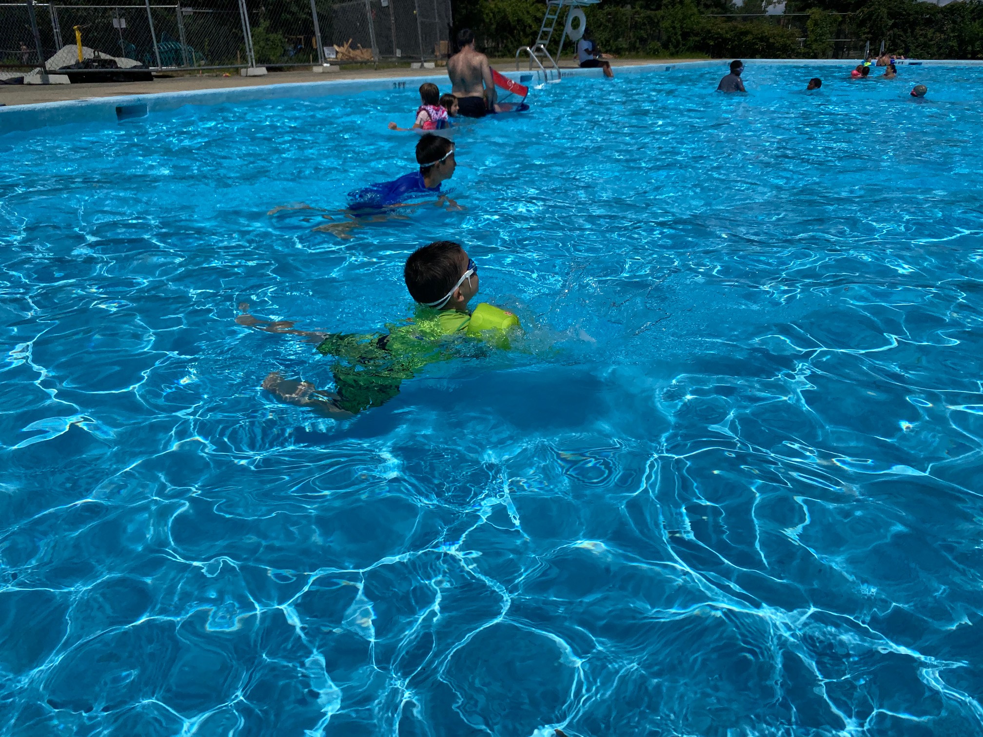 Fully equipped swimming