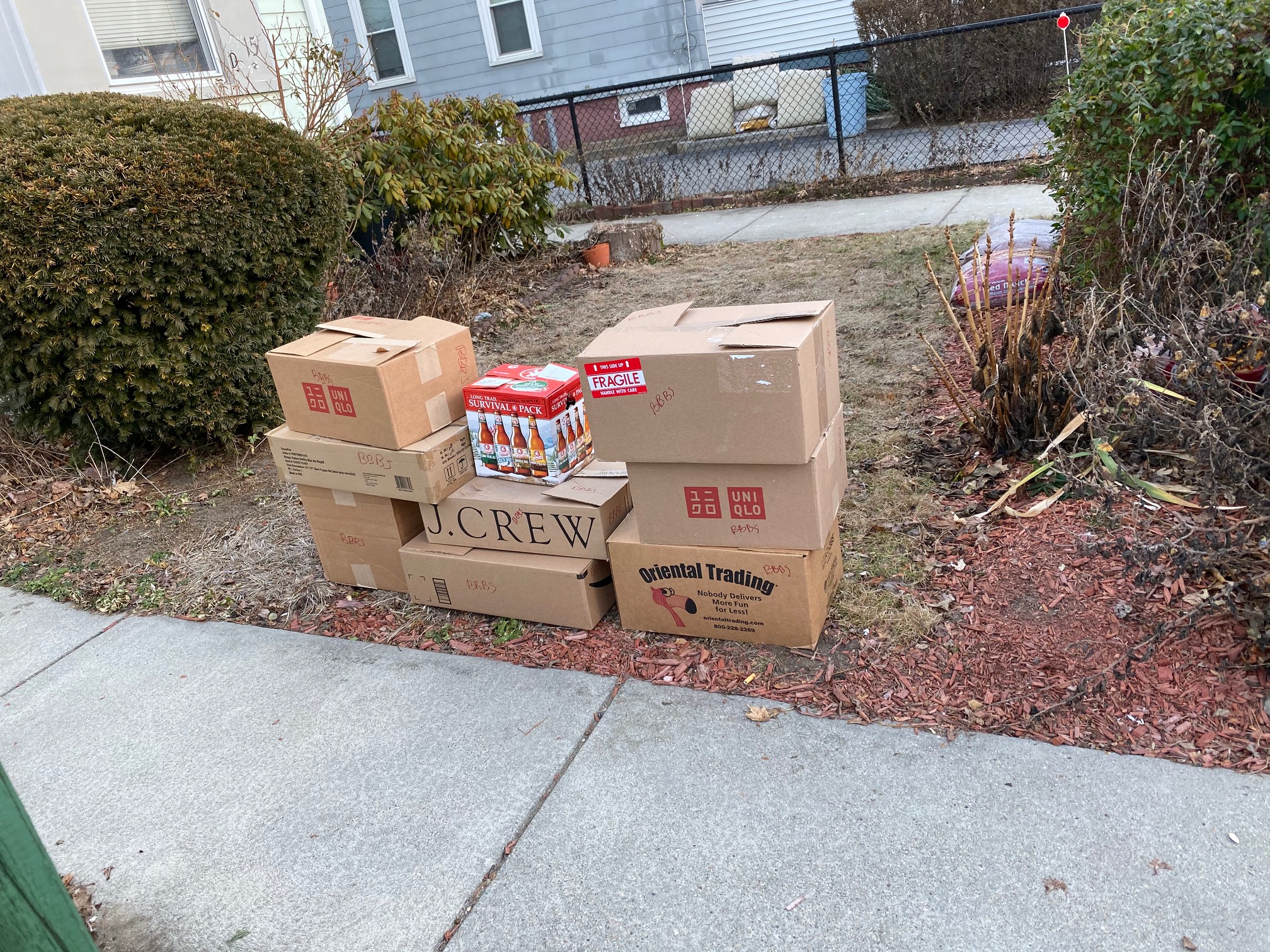 I just looked at a picture I took this morning (this peculiar box henge) and wasn’t sure if that was