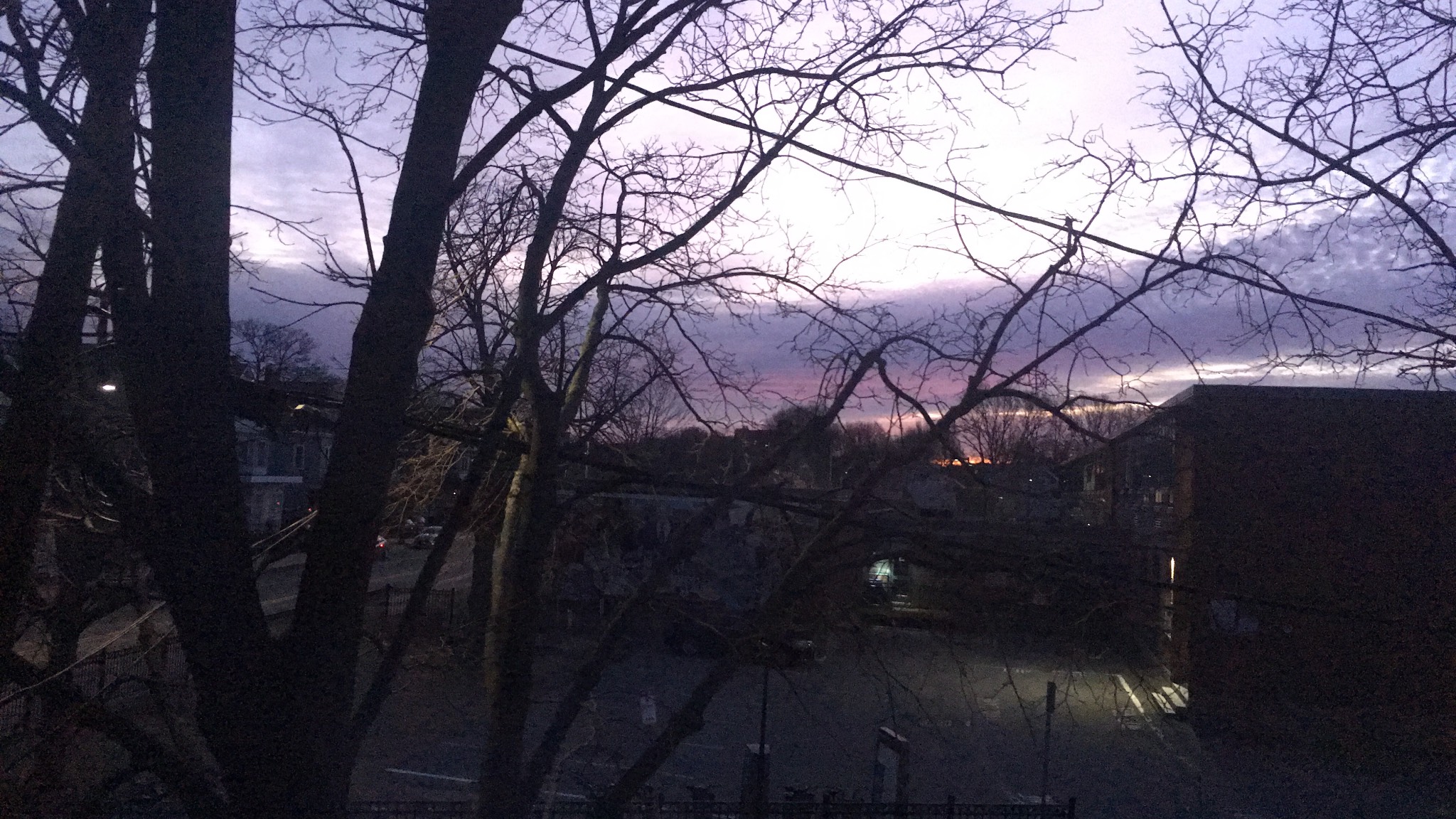 Faint purple streak