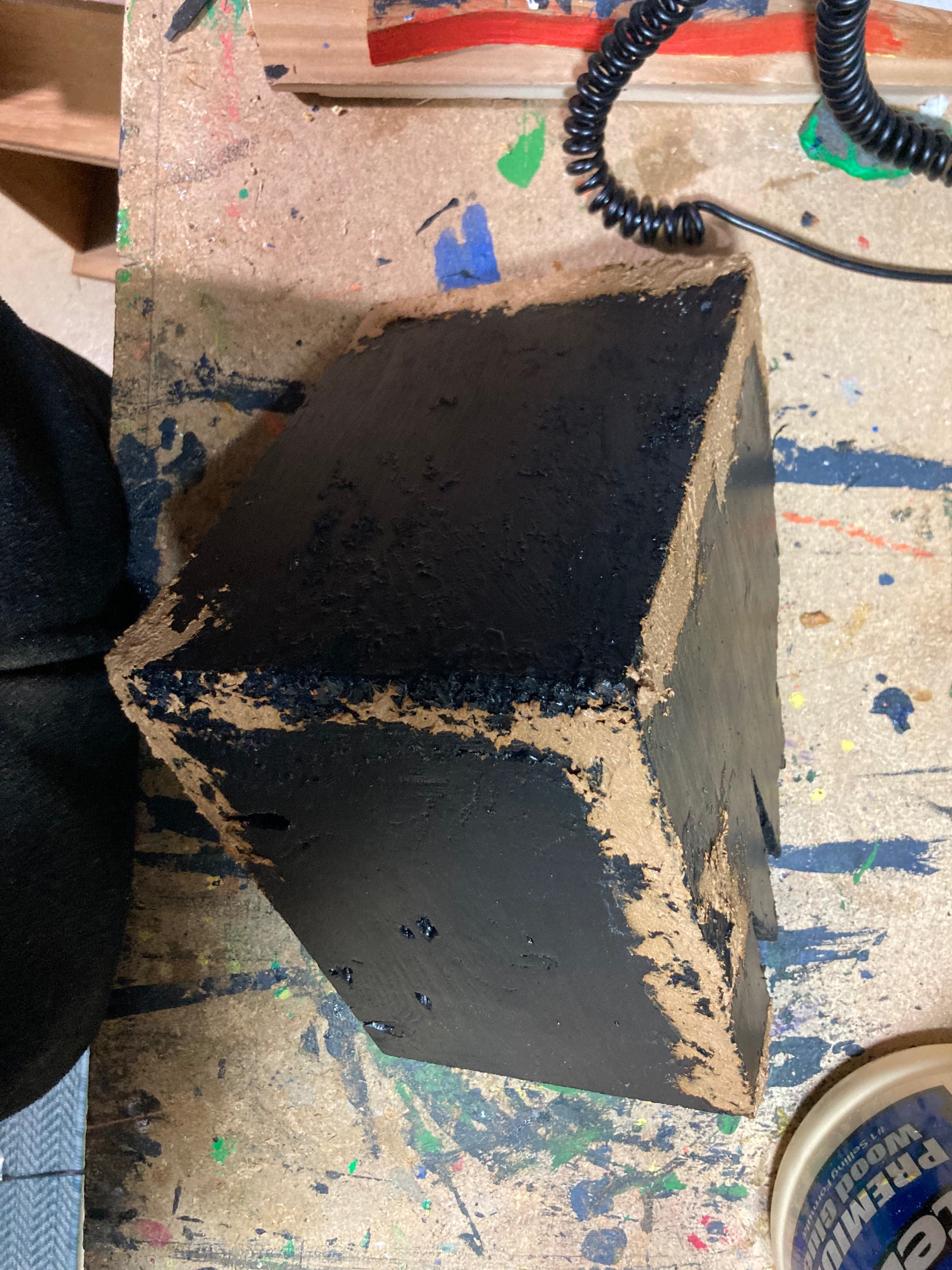 I tried going over the seams with thick paint the other day, but as I suspected, it just sunk into t