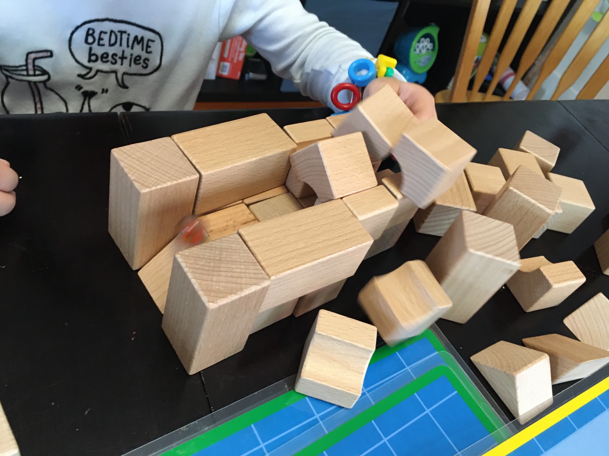 Homemade marble run