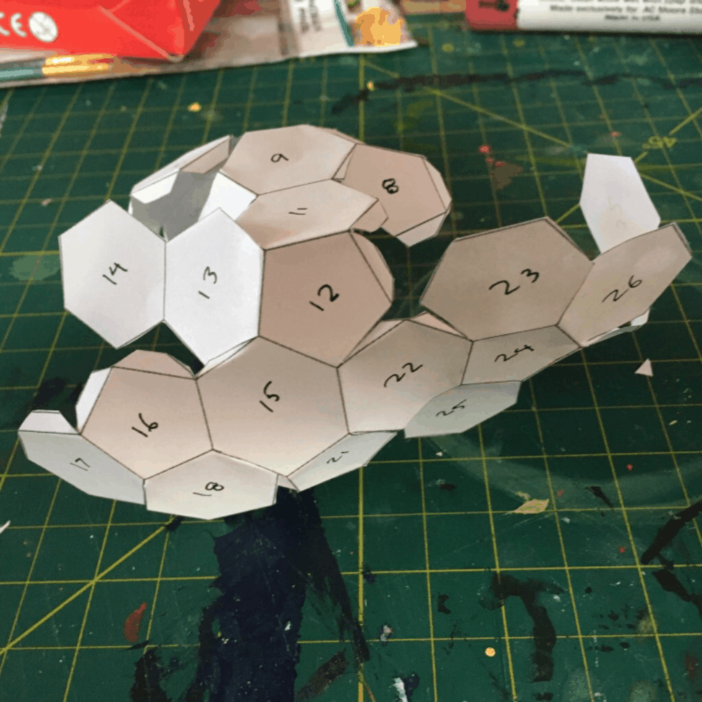 Behold! The truncated icosahedron!