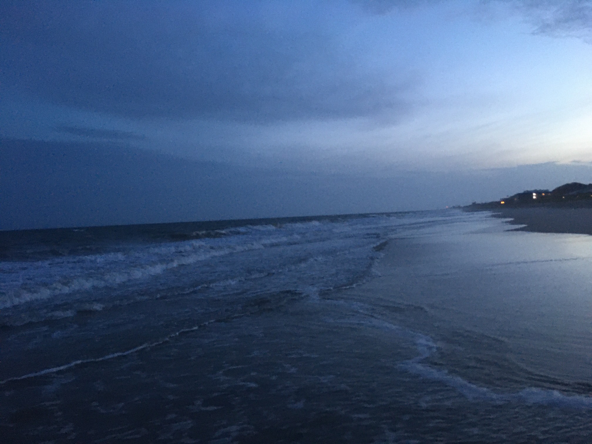 The shore is a good place to see lots of kinda of lines.