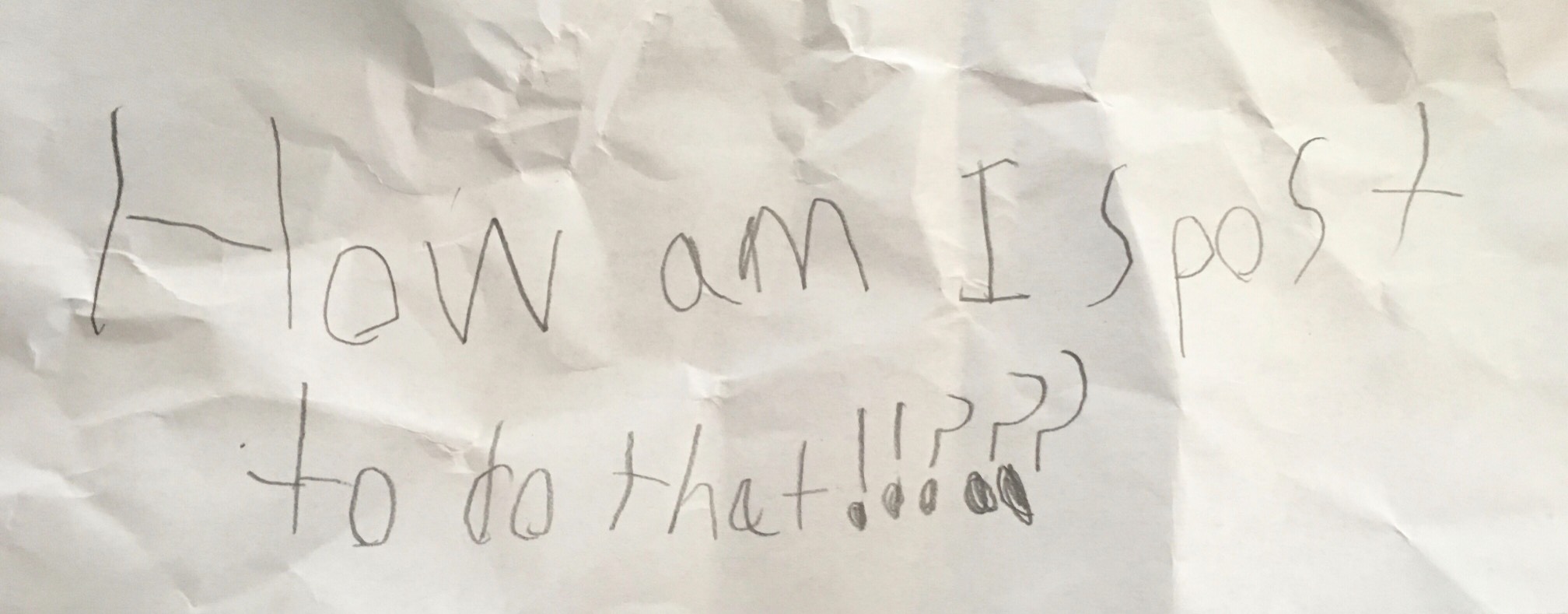 A note I got today.
