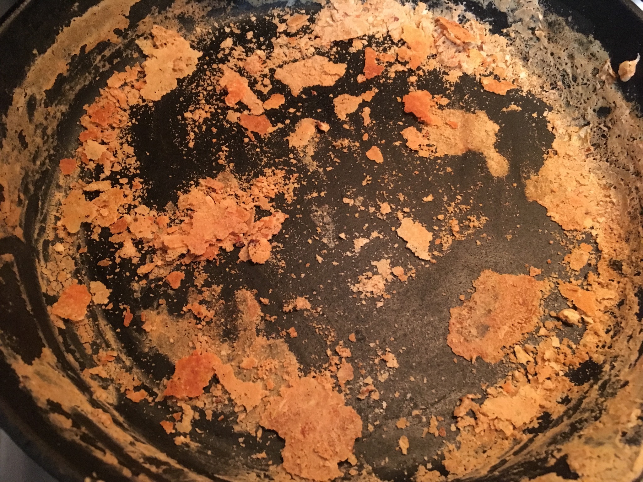 Refried bean pan crust is the best food of all time!