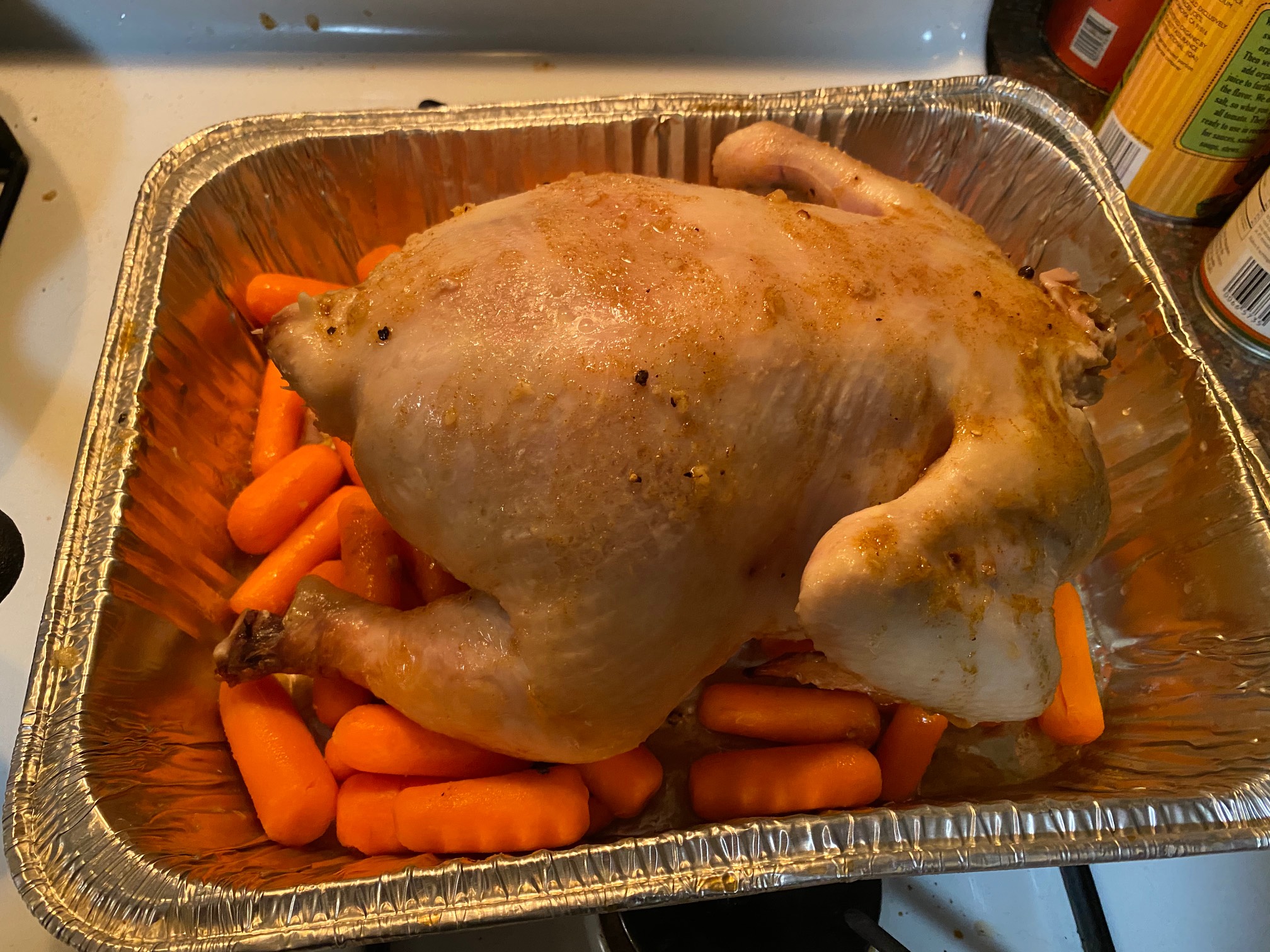 Whole chickens look funny. (Or horrifying, depending on your perspective.)