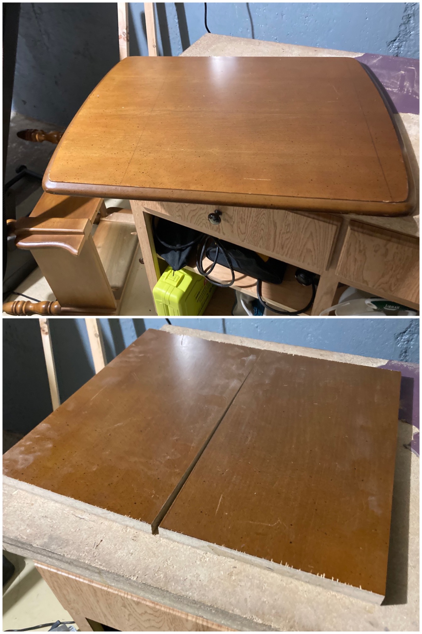 I picked up some end tables a few weeks ago thinking I could just use then as wood. I just cut into 