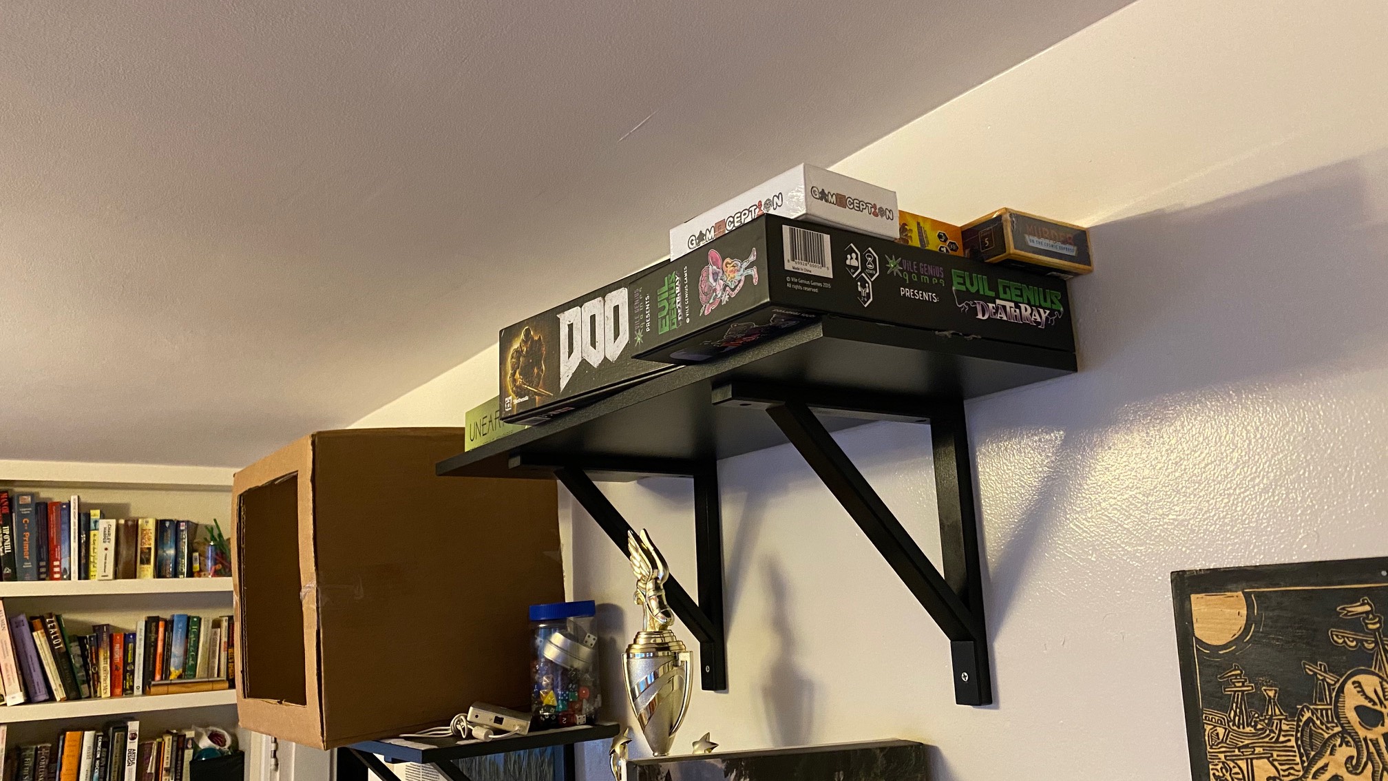 I just noticed my DOO(M) board game from this angle and found it incredibly funny for no discernible
