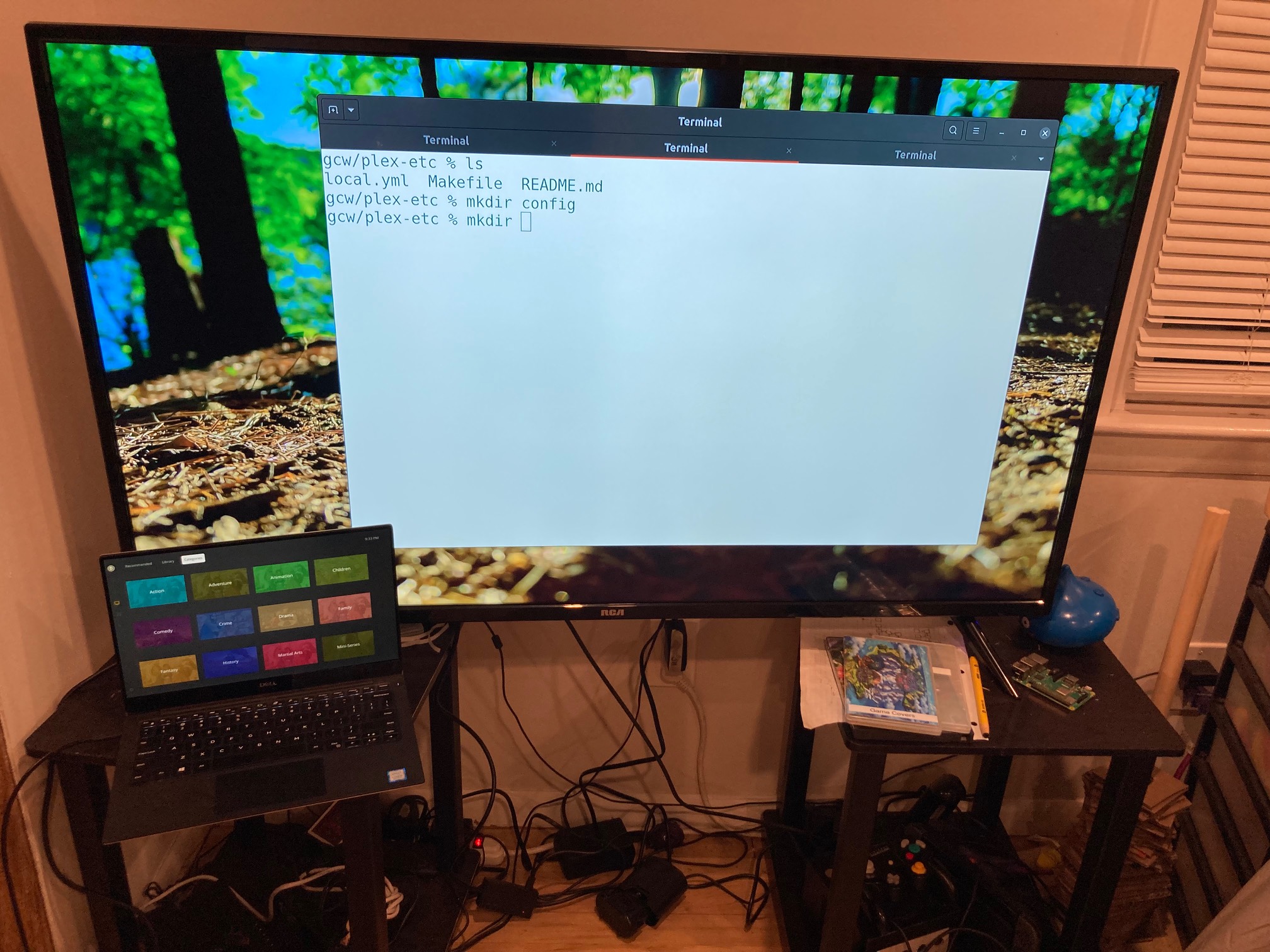 TV resolution isn’t bad! This could possibly be a giant monitor if I needed such a thing.