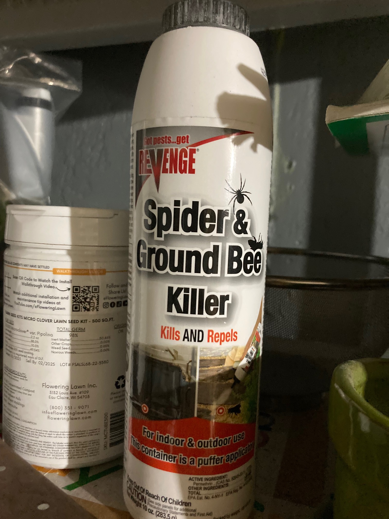 Can of Spider and Ground Bee Killer