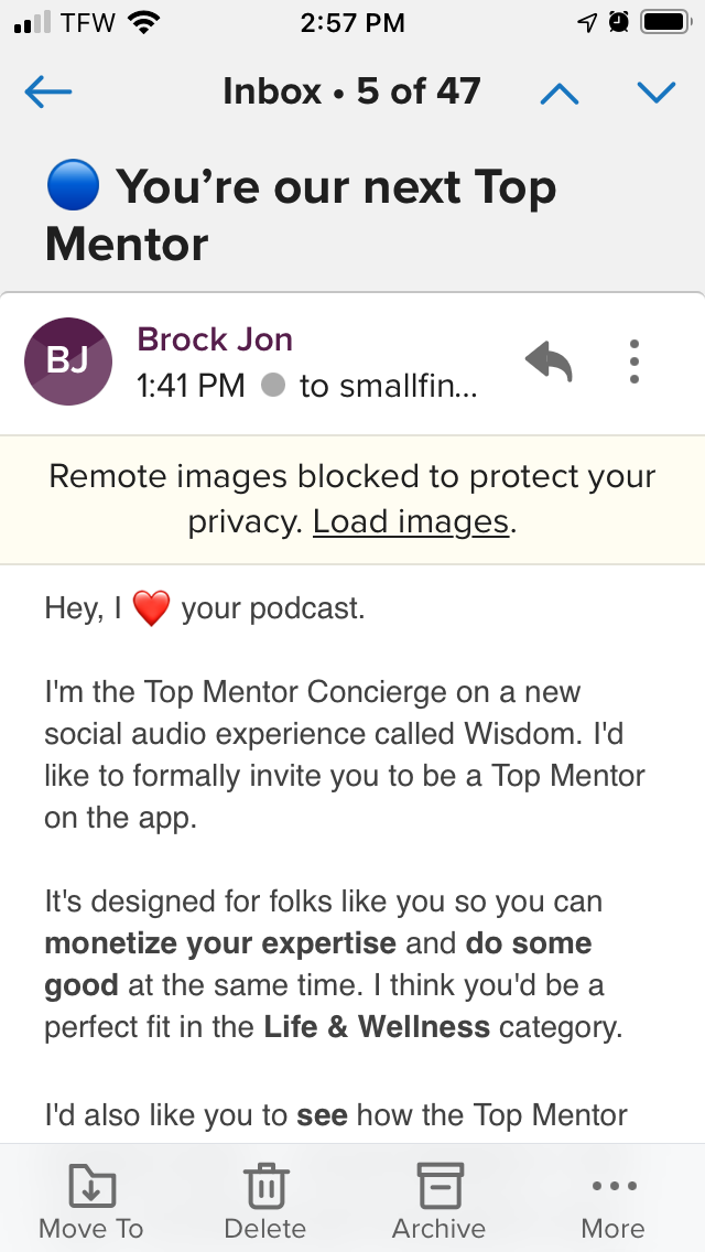 “Brock Jon” sounds like a very randomly generated name. I will give them credit for the slimy but cl
