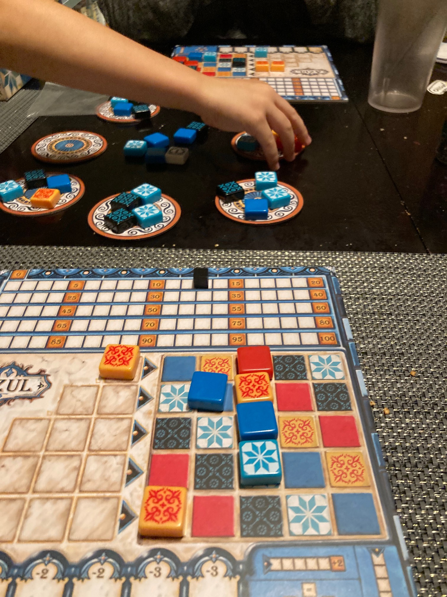 Azul is solid for when all the parents are tired, and a kid needs to be entertained.