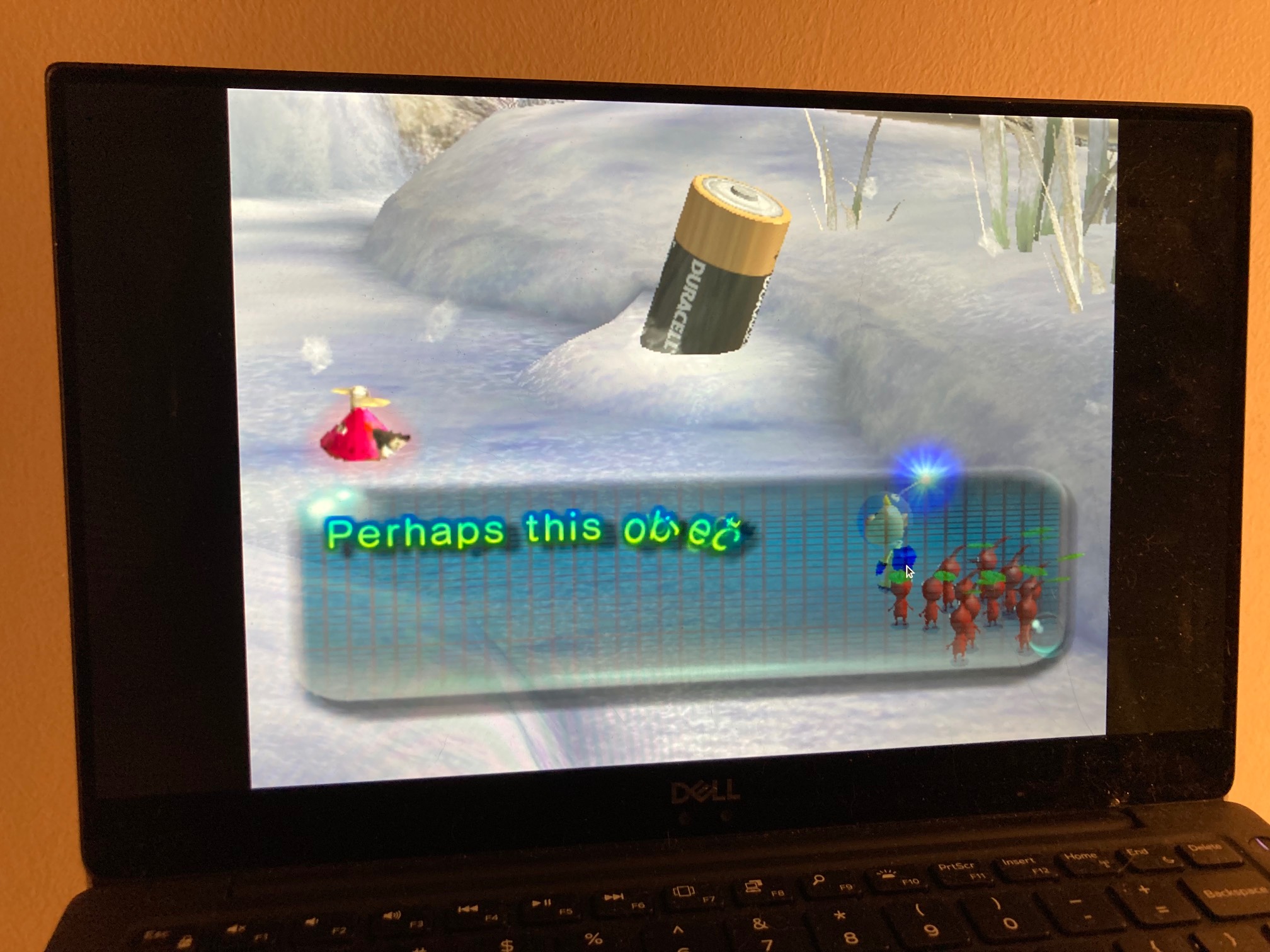 The guy is dying to play Pikmin 2, but I don’t know how he’s going to react to 2004 graphix. Also, I