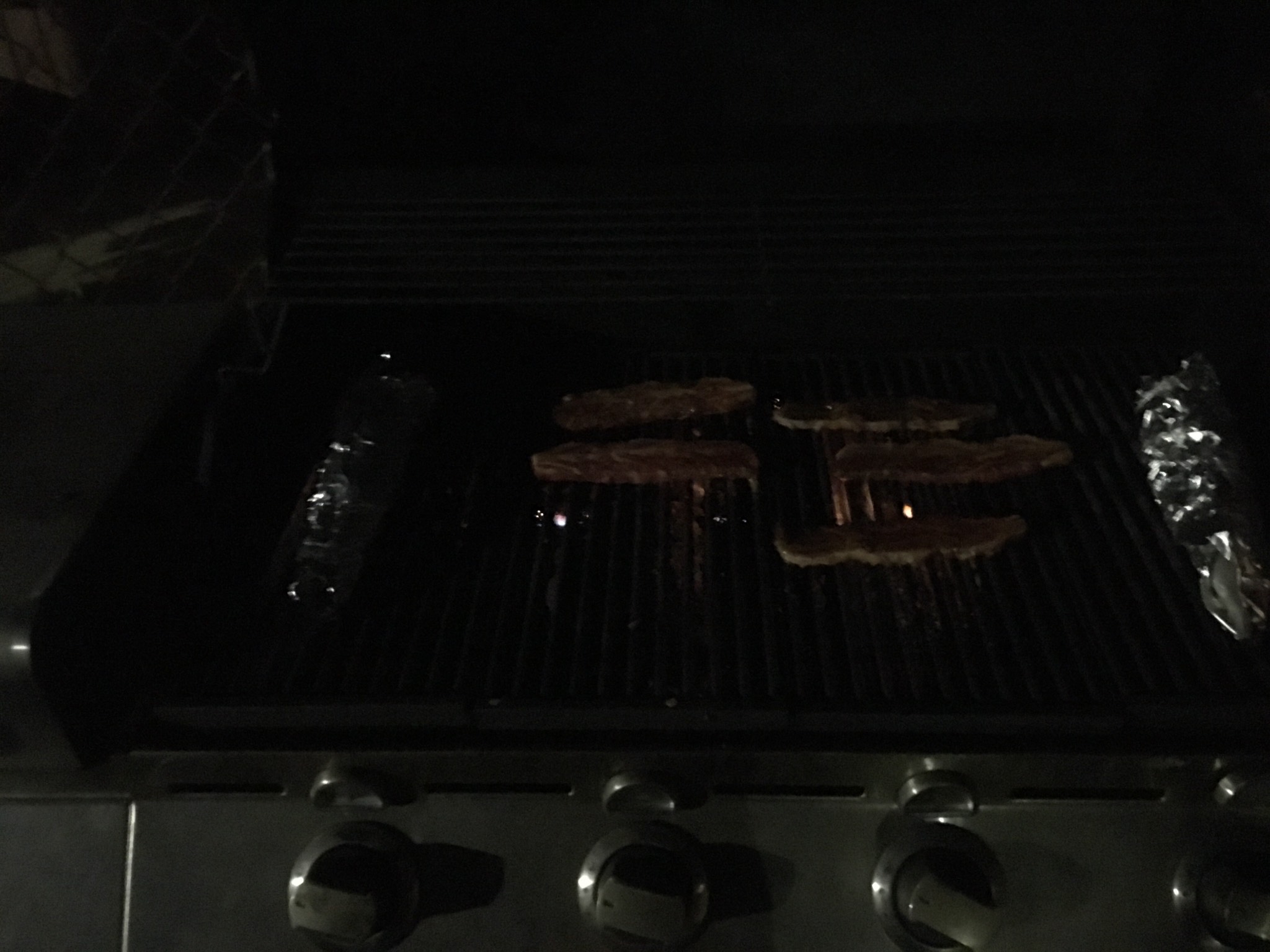 Winter kalbi and mackerel grilling! Why not!