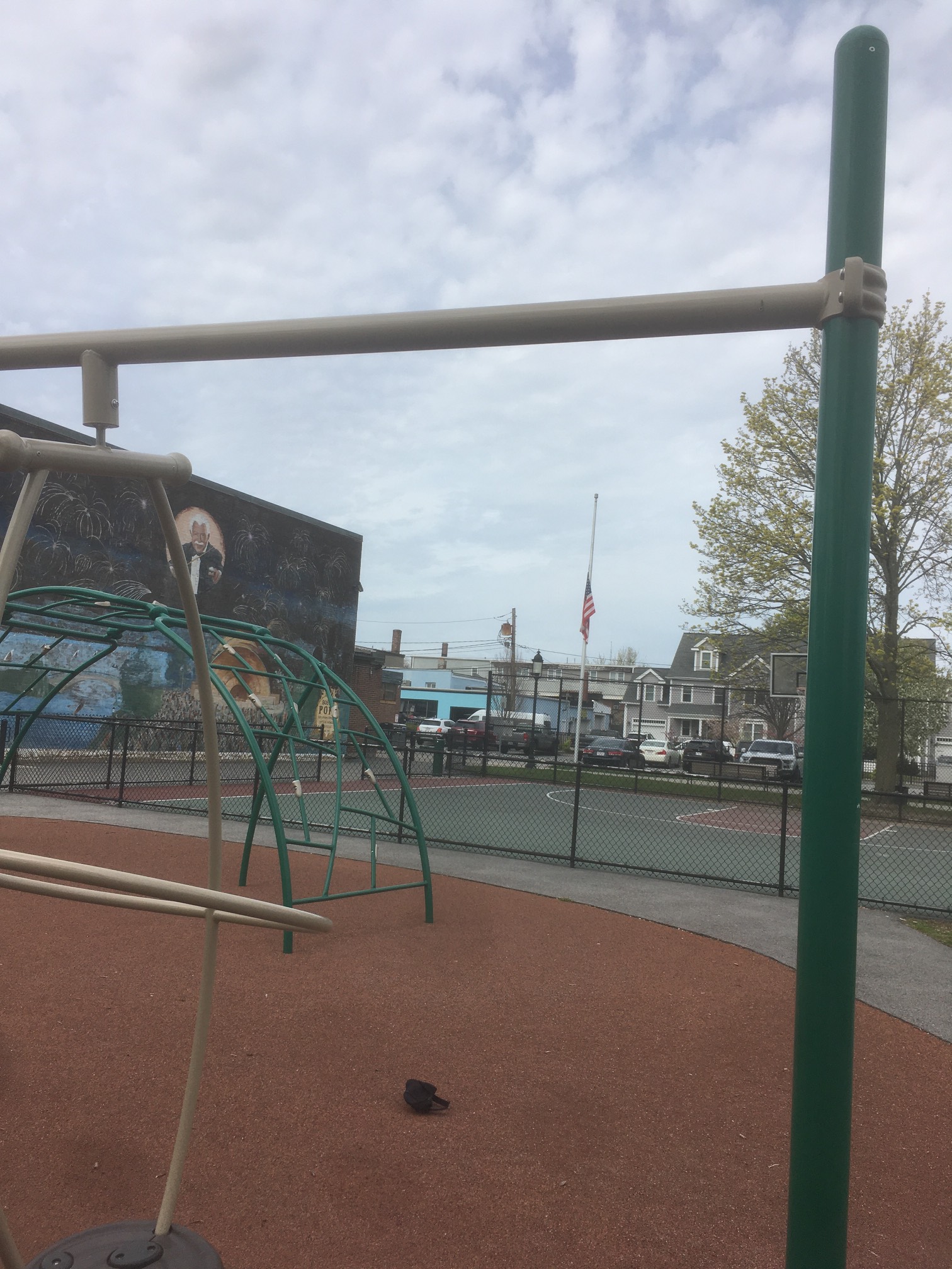 Seven sets of three, one of two on thick playground bars. Doing more than three in a set with the th