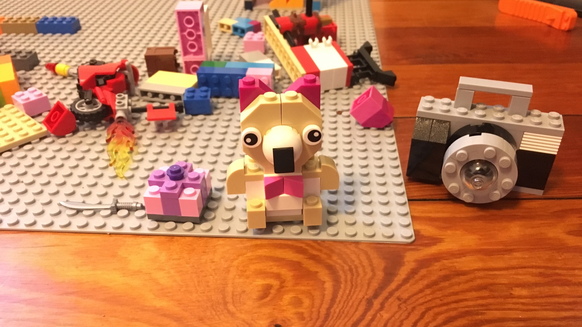 I've been Lego assisting a lot lately. The guy looks at instructions and makes these things. I occas