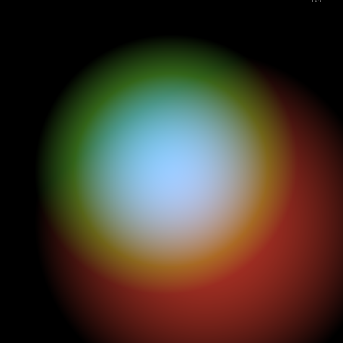 Glowy colored circles on top of each other