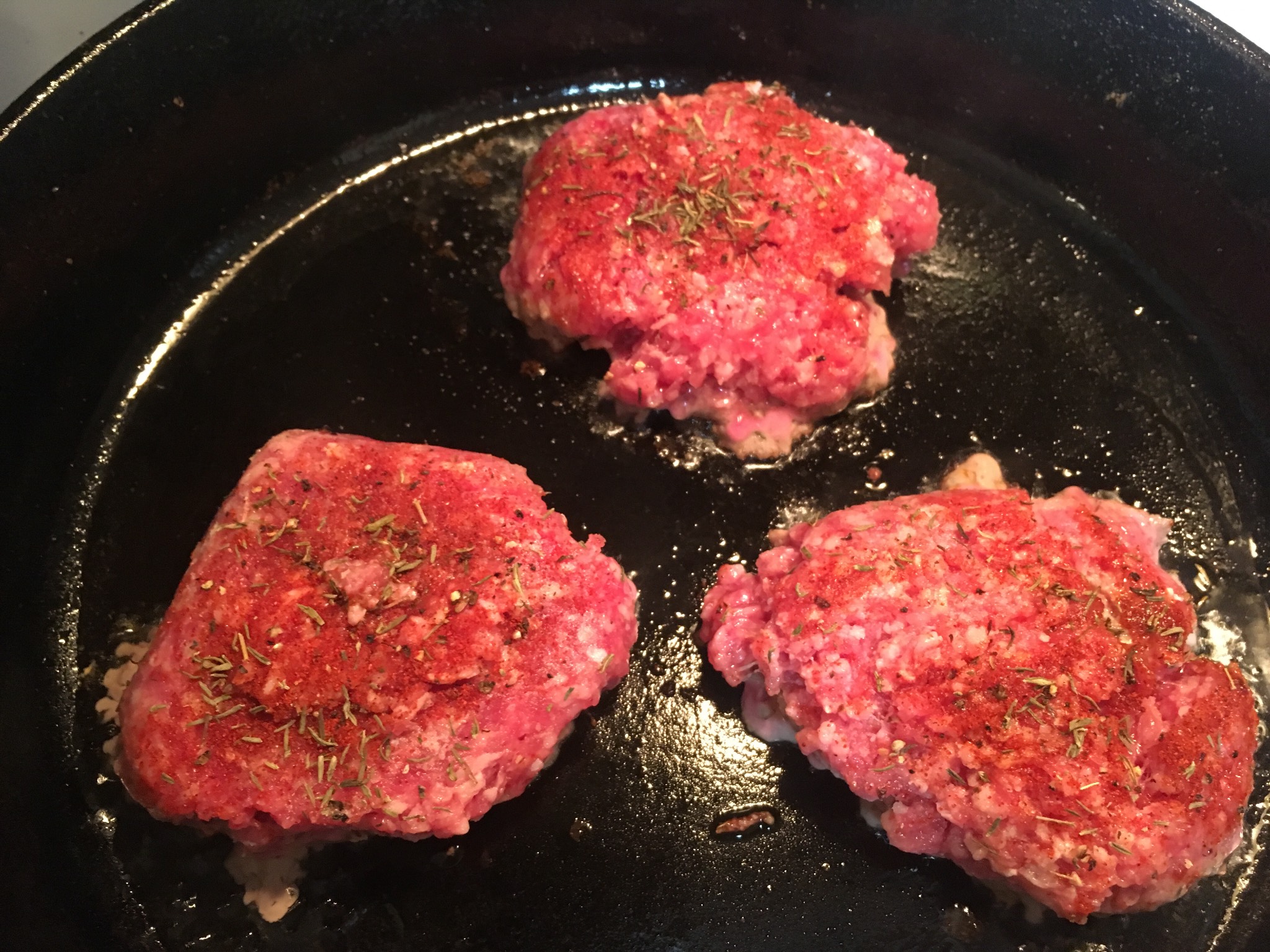 Indoor lambburgers; really hoping to not flood the apartment with smoke.