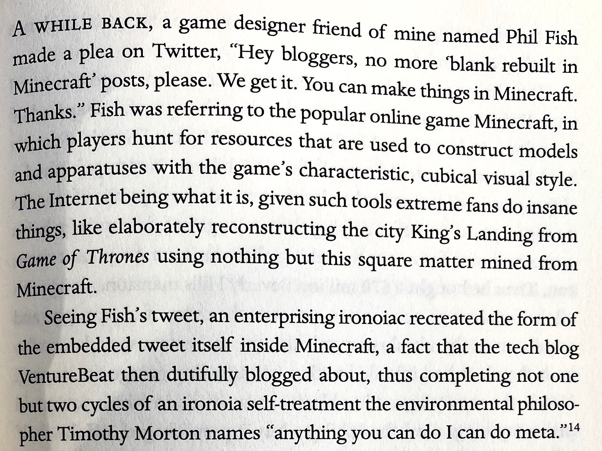 I’m continuing to read Ian Bogost’s Play Anything</